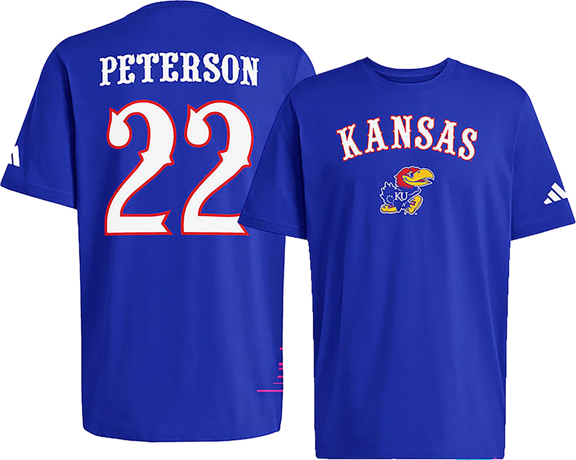 adidas Men's Kansas Jayhawks Darryn Peterson #22 Royal T-Shirt product image