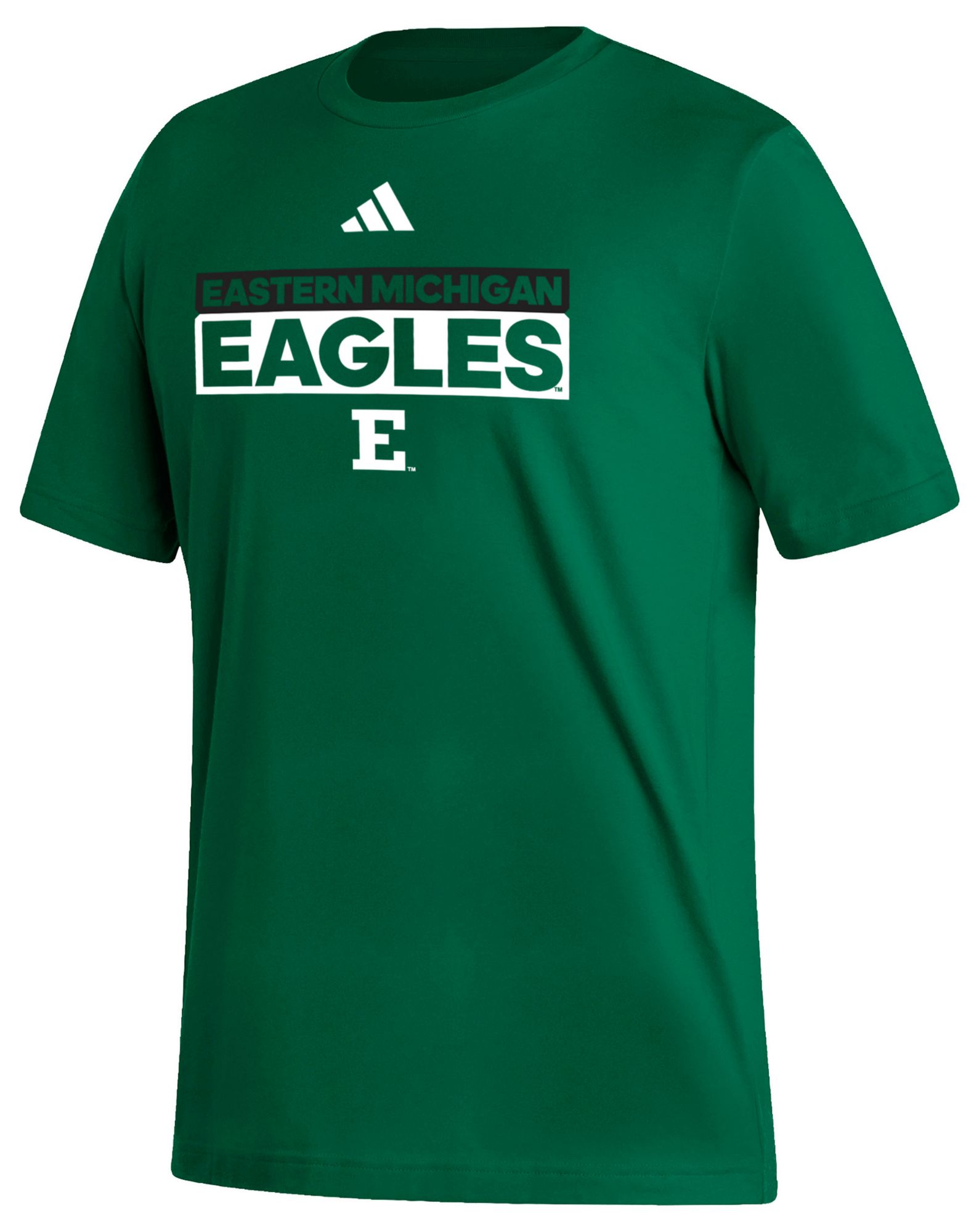 adidas Men's Eastern Michigan Eagles Green Fresh Training Short Sleeve T-Shirt product image