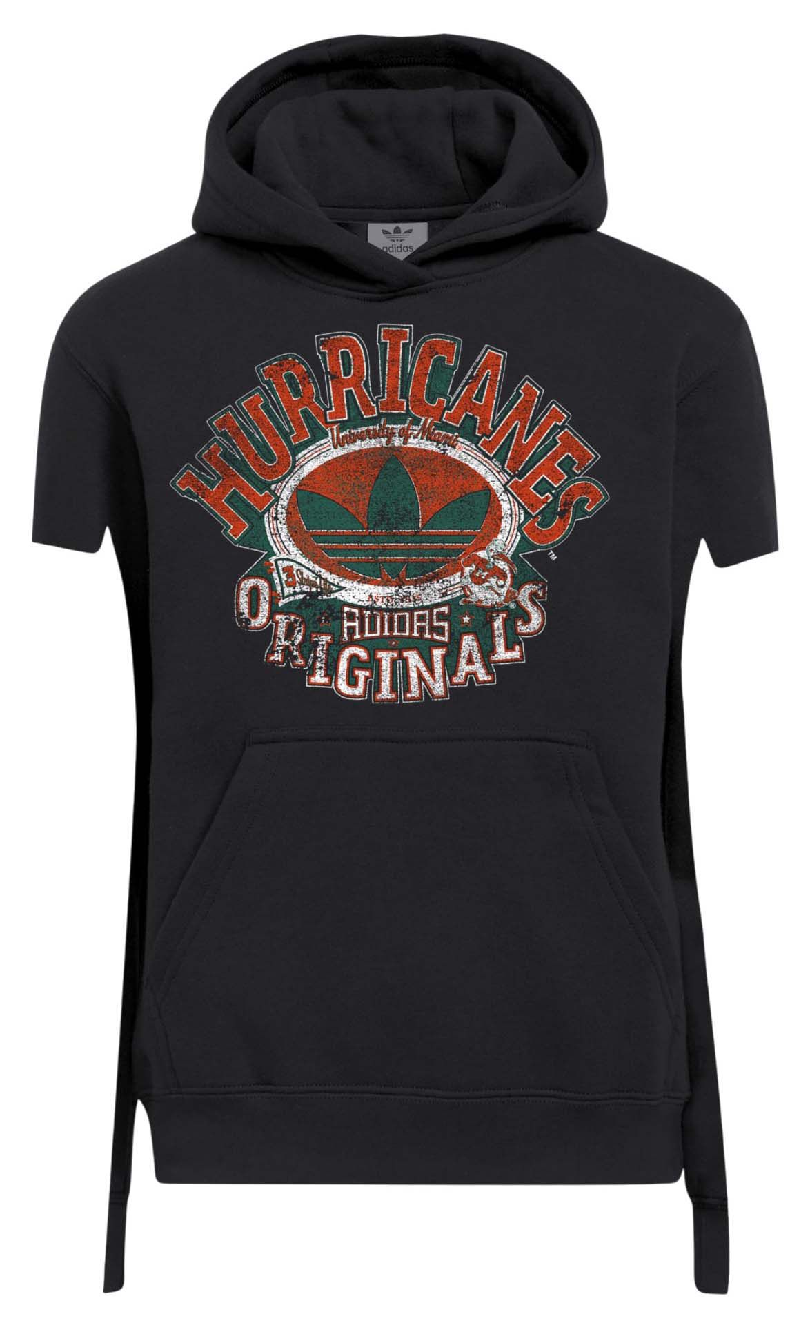 adidas Men's Miami Hurricanes Black Originals Hoodie product image