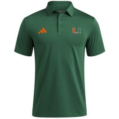 sorry, adidas Men's Miami Hurricanes Dark Green Ultimate365 Mesh Polo is currently out of stock