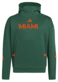 adidas Men's Miami Hurricanes Dark Green Z.N.E. Pullover Hoodie
