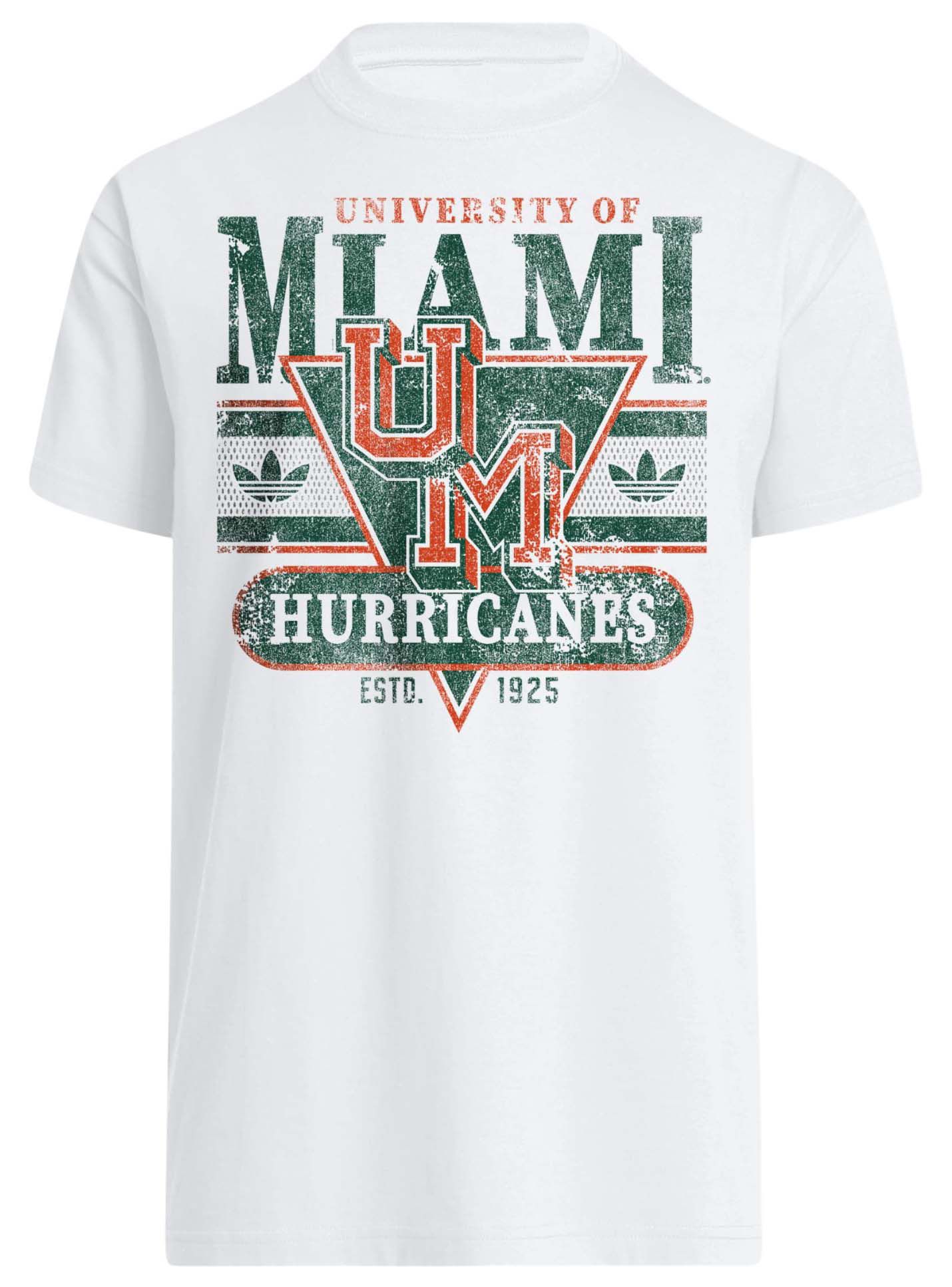 adidas Men's Miami Hurricanes White Originals T-Shirt product image