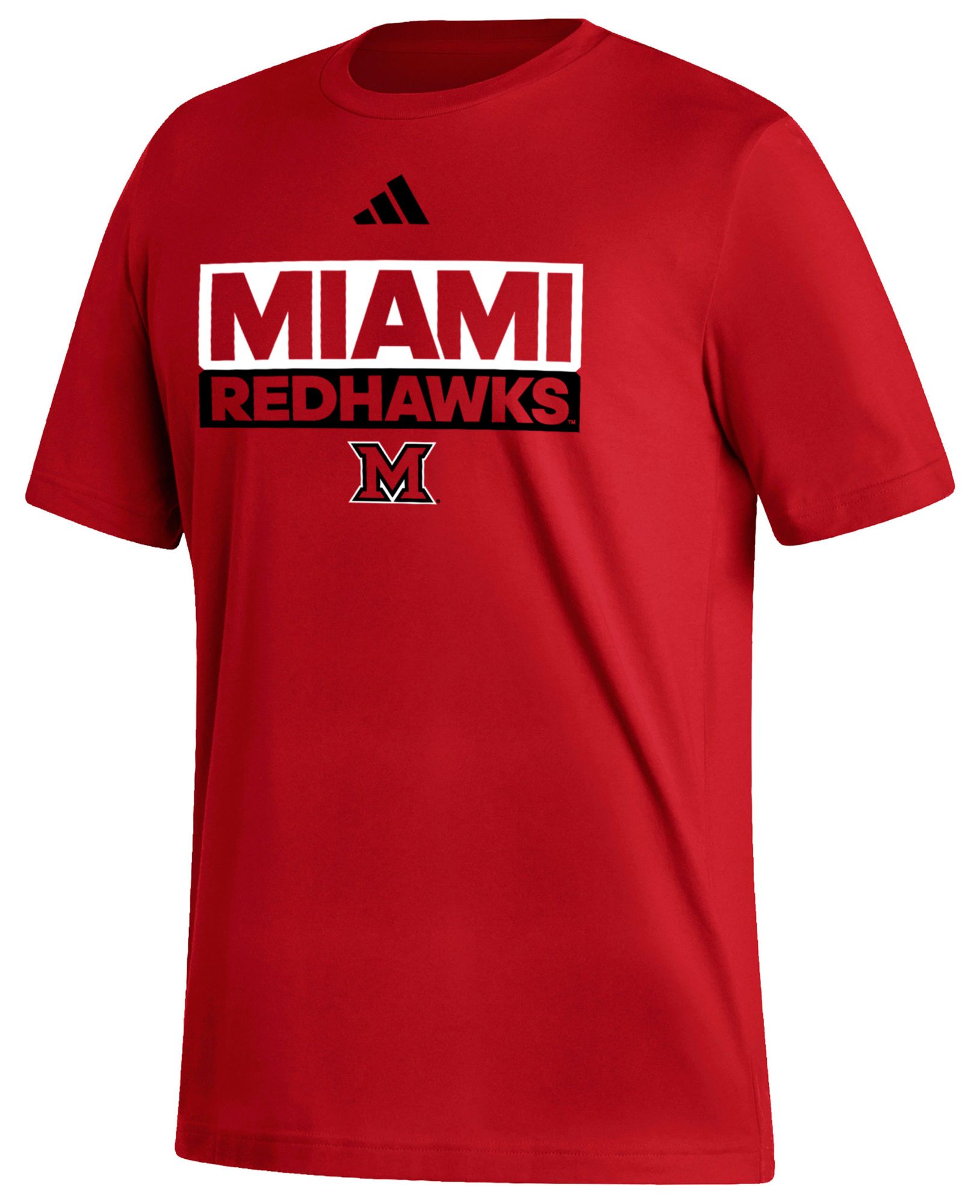 adidas Men's Miami RedHawks Red Fresh Training Short Sleeve T-Shirt product image