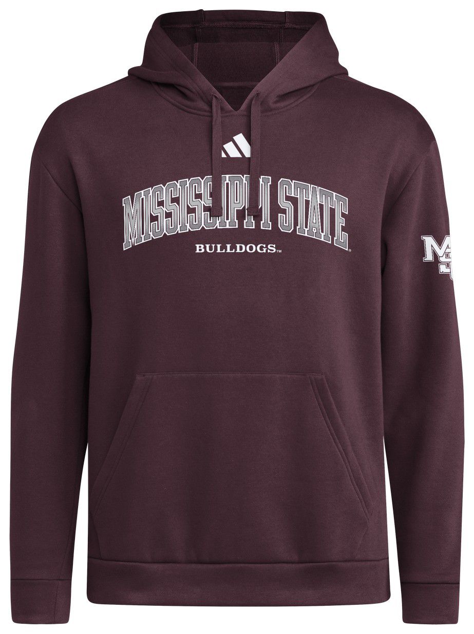 adidas Men's Mississippi State Bulldogs Medium Red Seasonal Vault Faded Dreams Fleece Pullover Hoodie product image