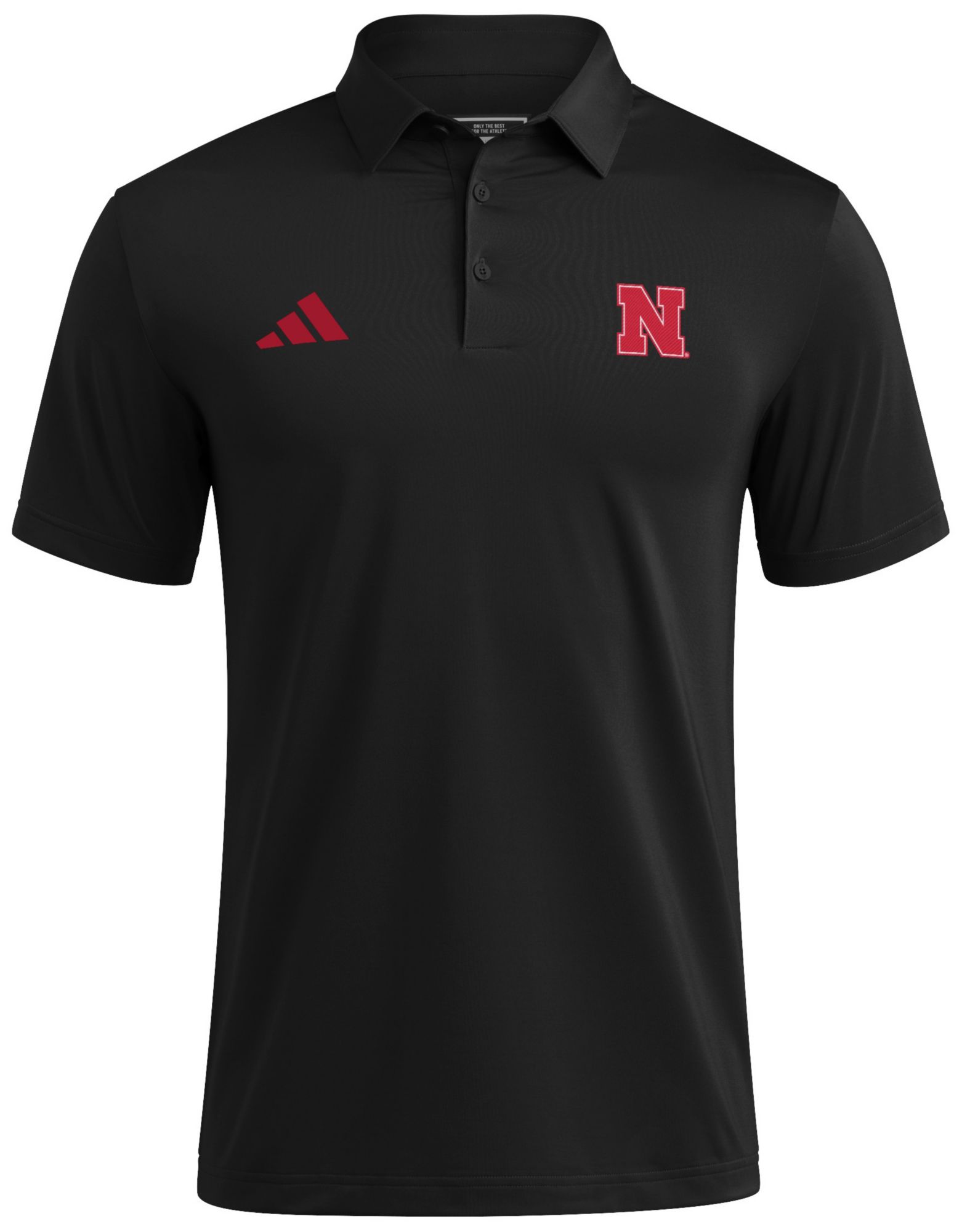 adidas Men's Nebraska Cornhuskers Black Ultimate365 Mesh Polo product image