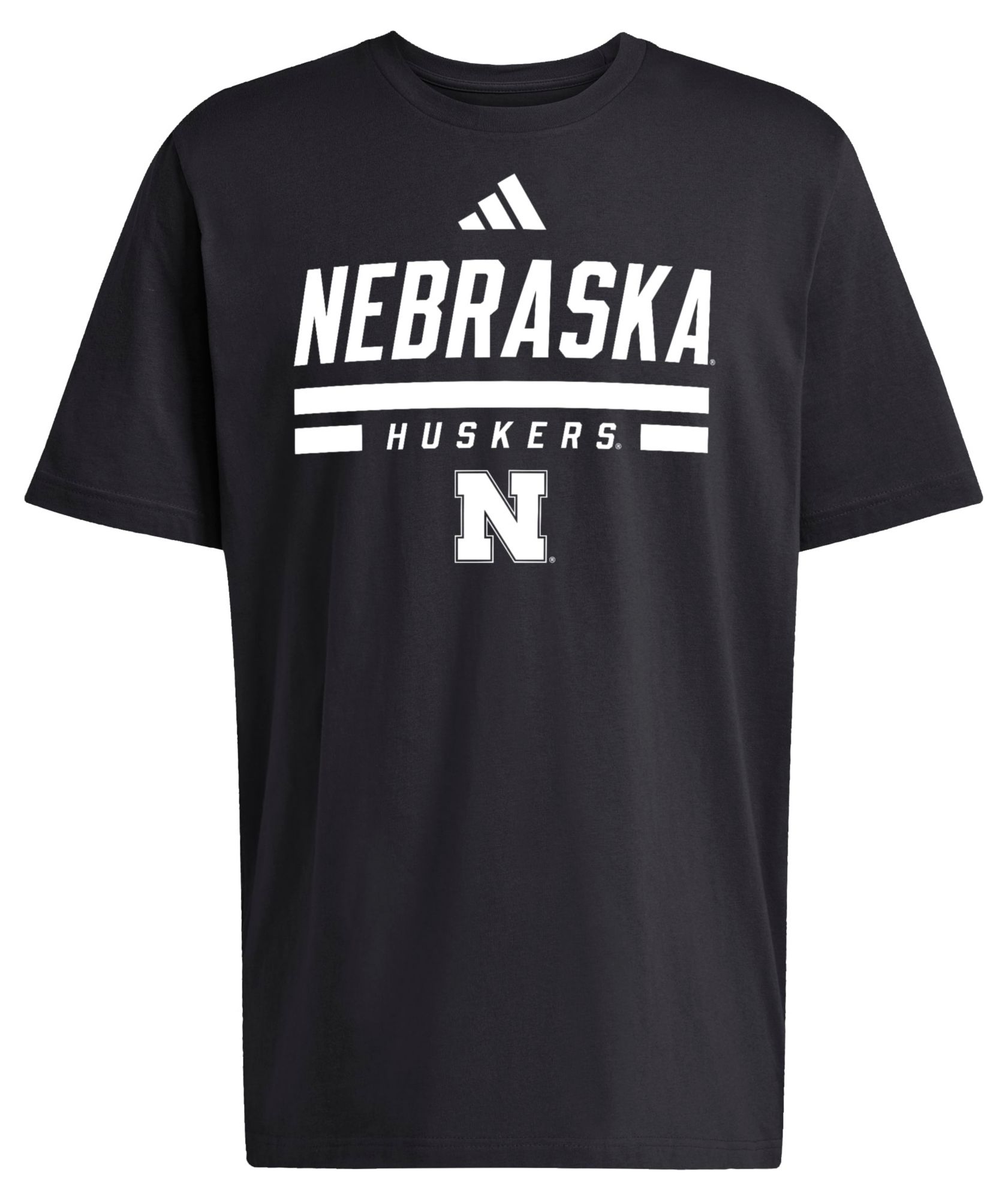 adidas Men's Nebraska Cornhuskers Black Fresh Black Alternate Short Sleeve T-Shirt product image