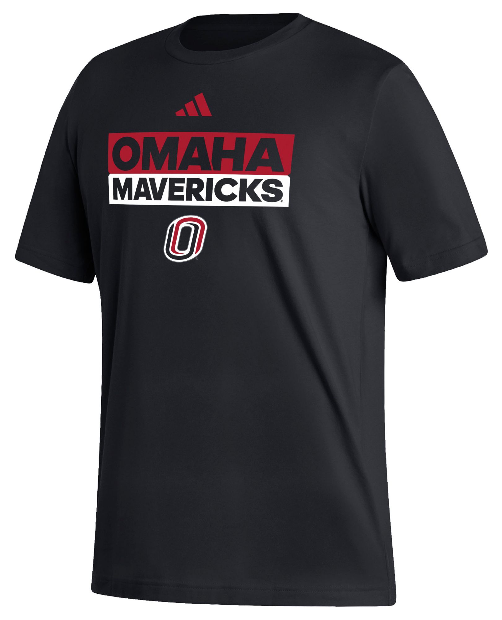 adidas Men's Nebraska-Omaha Mavericks Black Fresh Training Short Sleeve T-Shirt product image