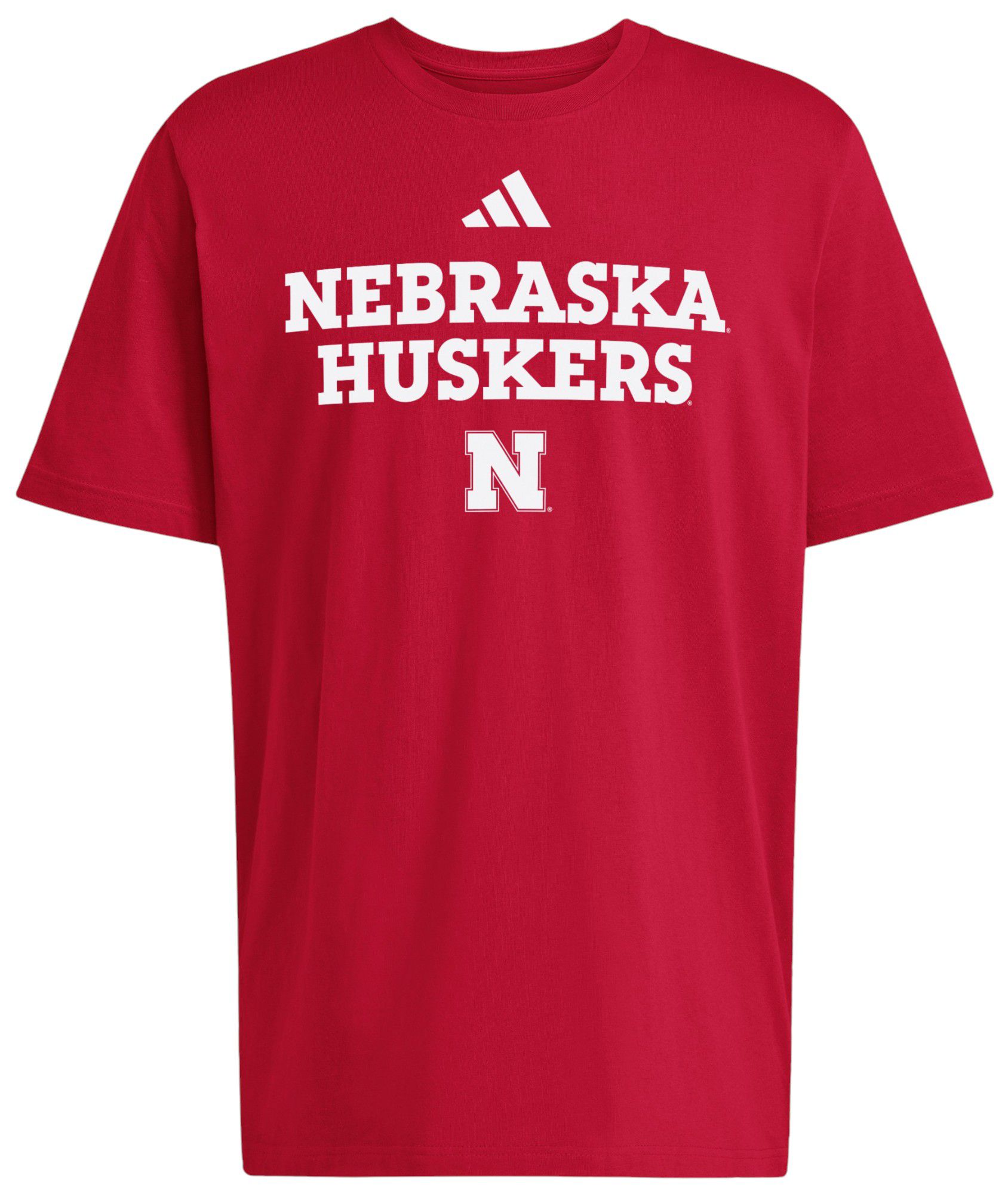 adidas Men's Nebraska Cornhuskers Red HOB Sideline Huskers T-Shirt product image