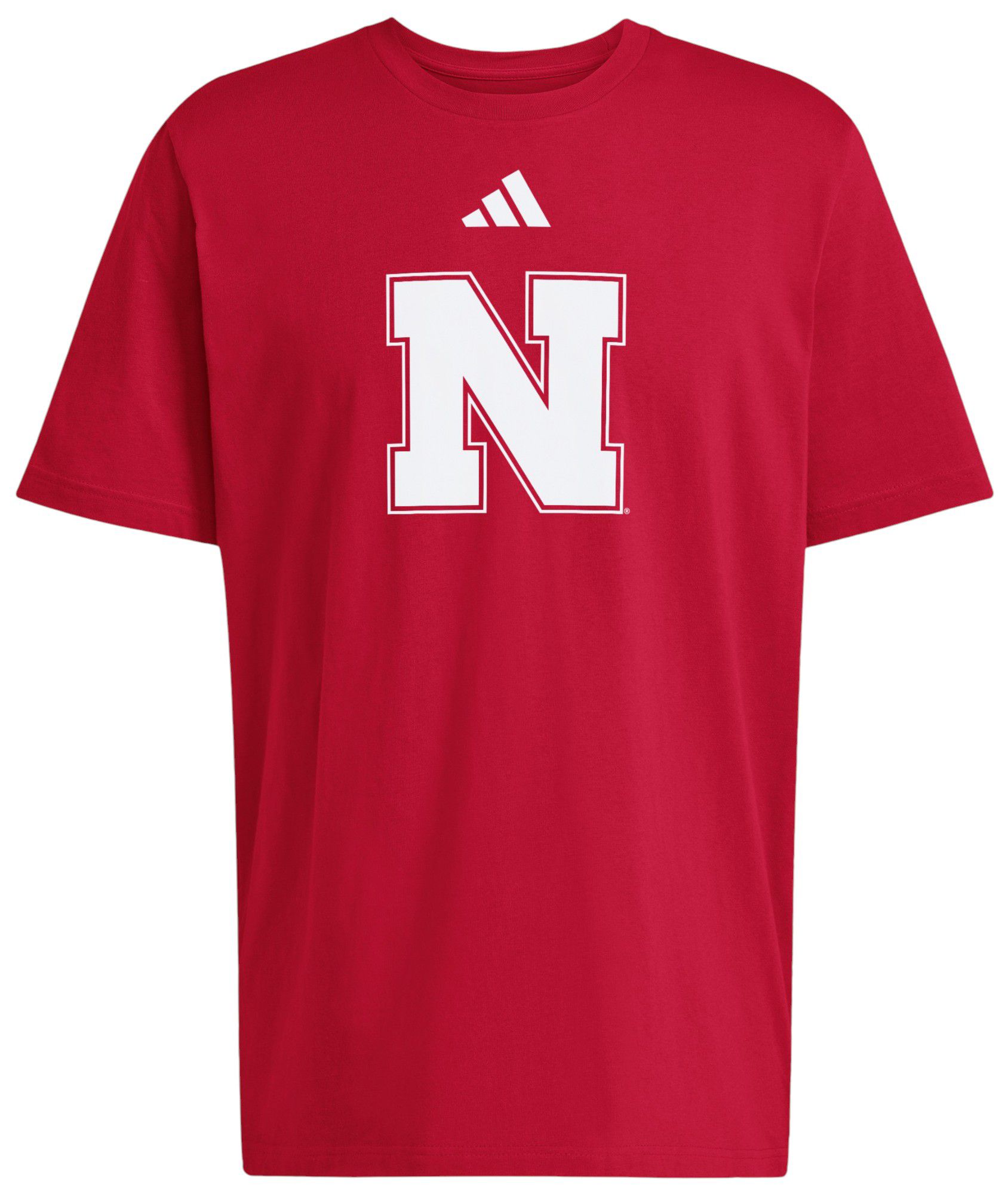 adidas Men's Nebraska Cornhuskers Red HOB Sideline Logo T-Shirt product image
