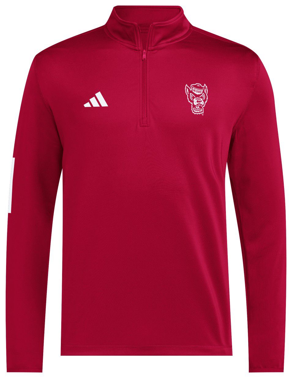adidas Men's NC State Wolfpack Red 919 Strategy Half-Zip Jacket product image