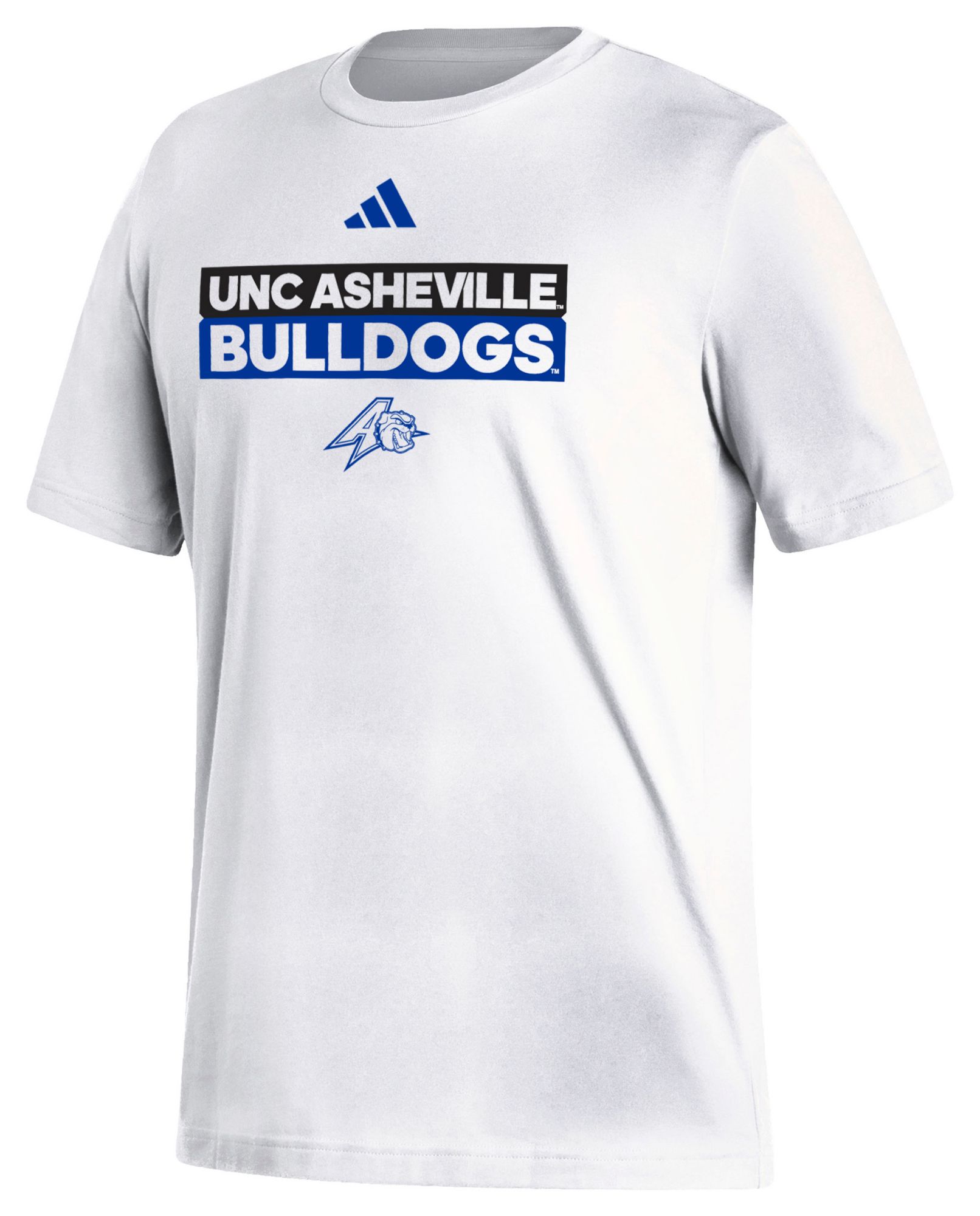 adidas Men's UNC Asheville Bulldogs White Fresh Training Short Sleeve T-Shirt product image