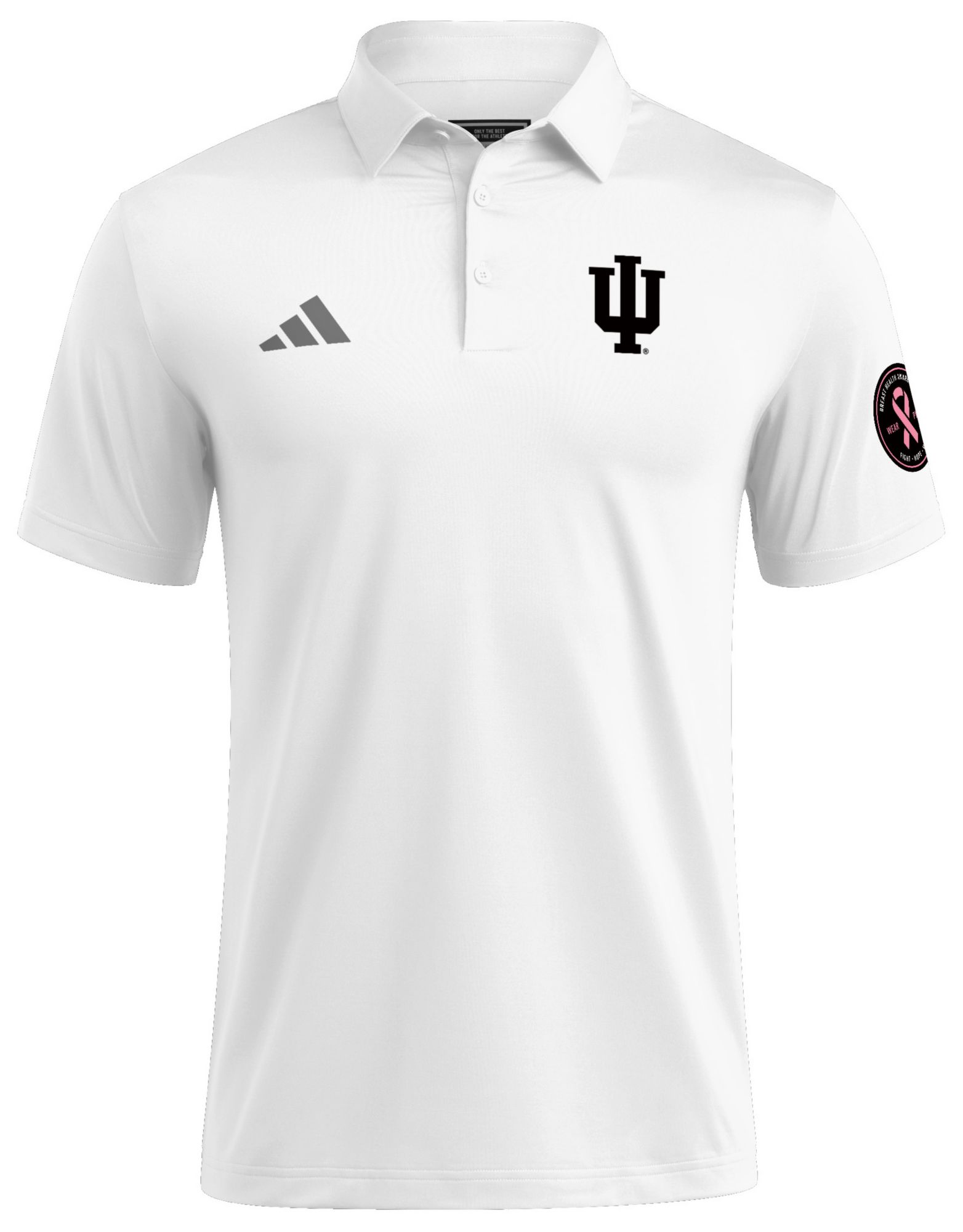 adidas Men's Indiana Hoosiers White Ultimate 365 Polo product image