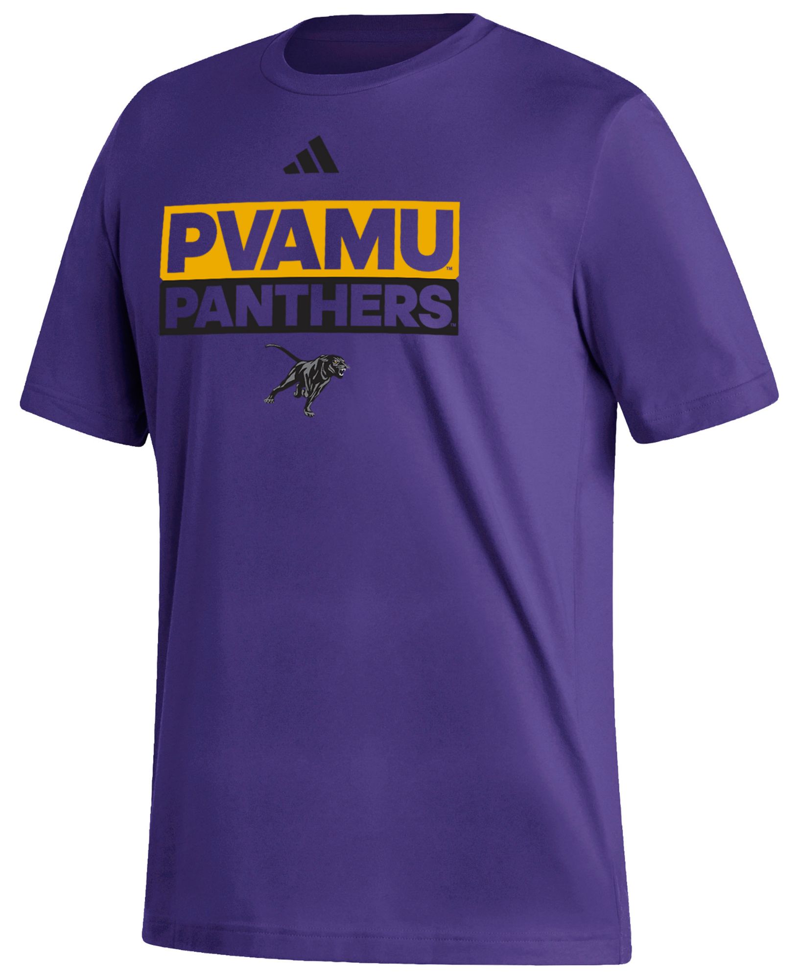 adidas Men's Prairie View A&M Panthers Purple Fresh Training Short Sleeve T-Shirt product image