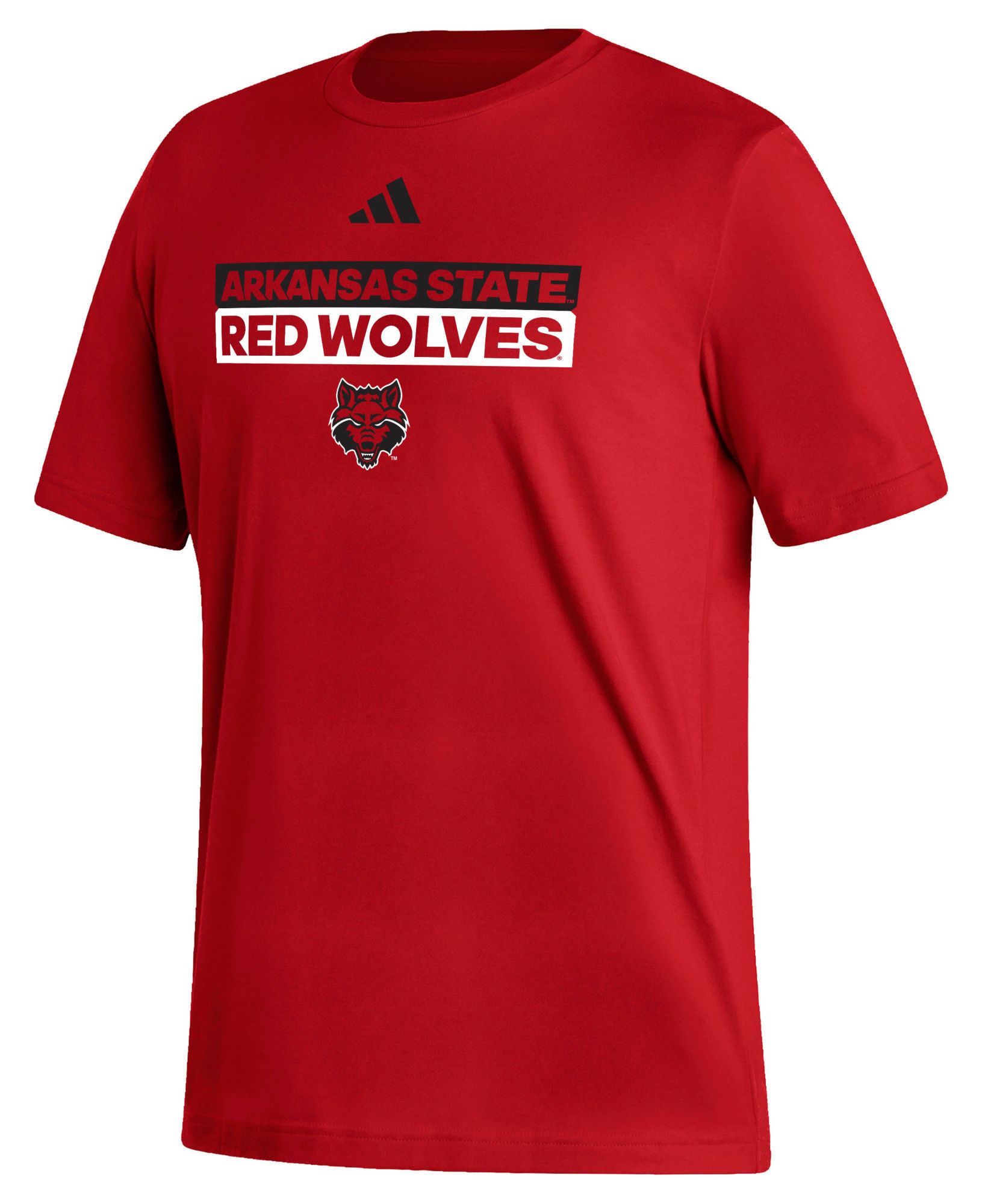 adidas Men's Arkansas State Red Wolves Red Fresh Training Short Sleeve T-Shirt product image