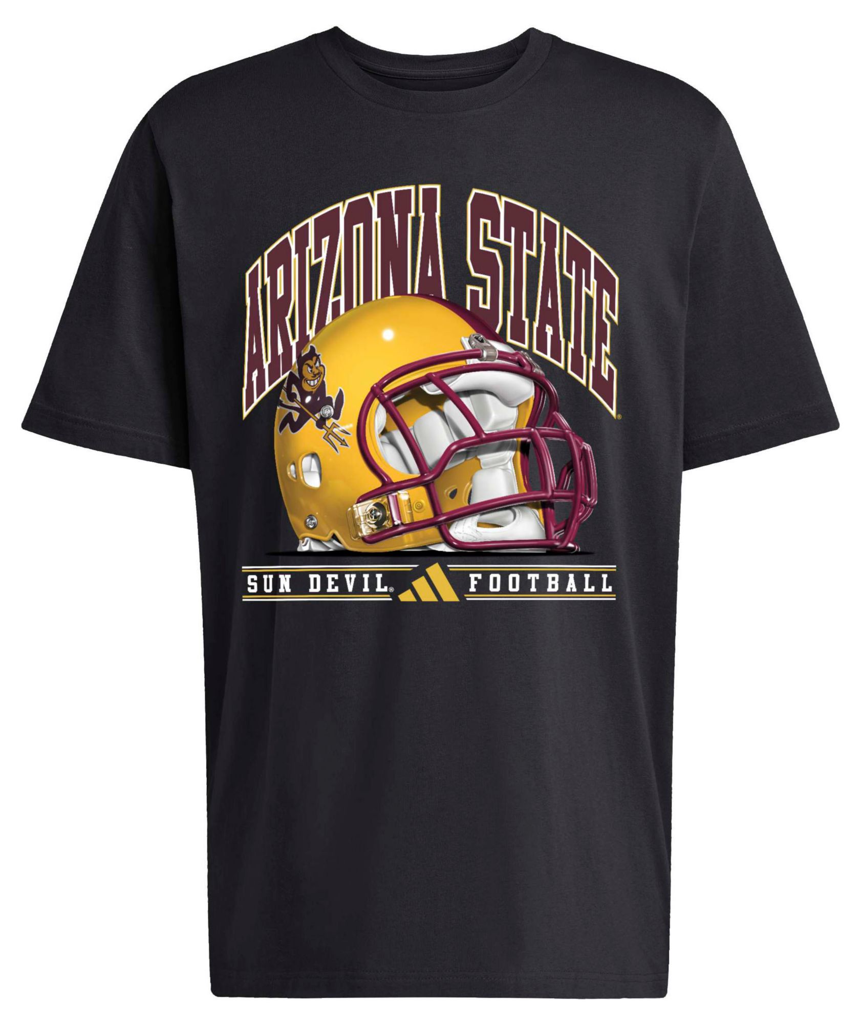 adidas Men's Arizona State Sun Devils Black Football Refresh T-Shirt product image