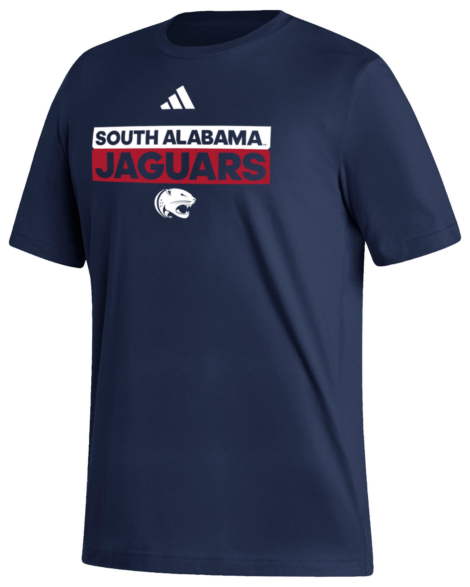 adidas Men's South Alabama Jaguars Navy Fresh Training Short Sleeve T-Shirt product image