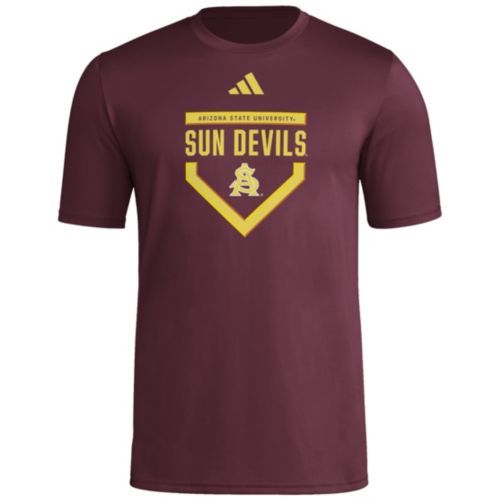 希少 アリゾナ大学 Sun Devils ロゴ刺繍 ゲームシャツ A-3723 Colosseum Men's Arizona State Sun Devils Maroon T-Shirt | Dick's