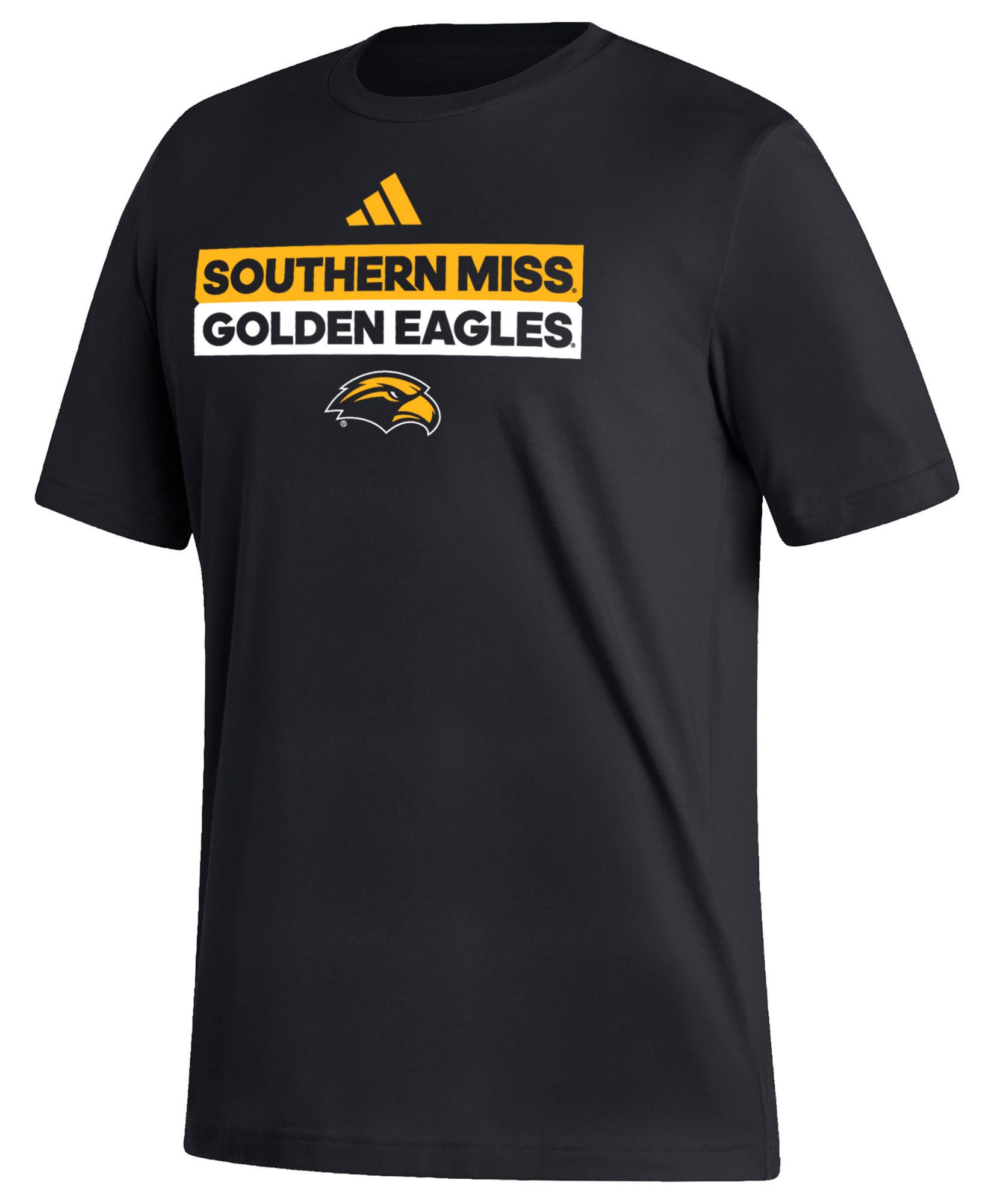 adidas Men's Southern Miss Golden Eagles Black Fresh Training Short Sleeve T-Shirt product image