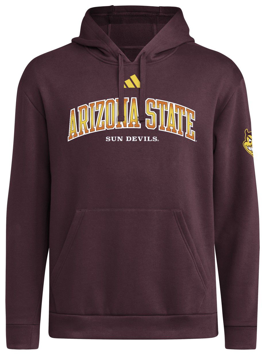 adidas Men's Arizona State Sun Devils Medium Red Seasonal Vault Faded Dreams Fleece Pullover Hoodie product image