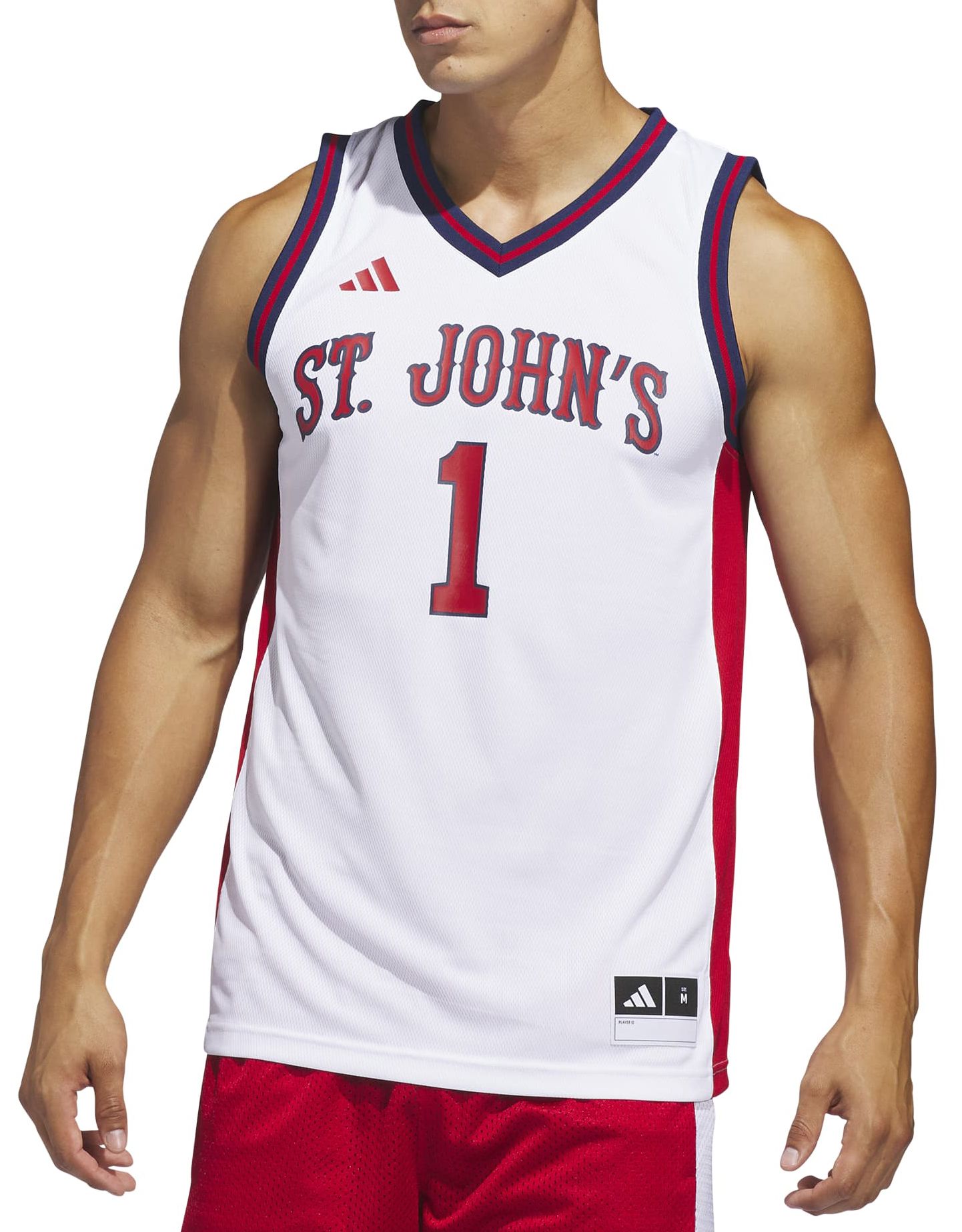 adidas Men's St. John's Red Storm White Replica Basketball Jersey product image