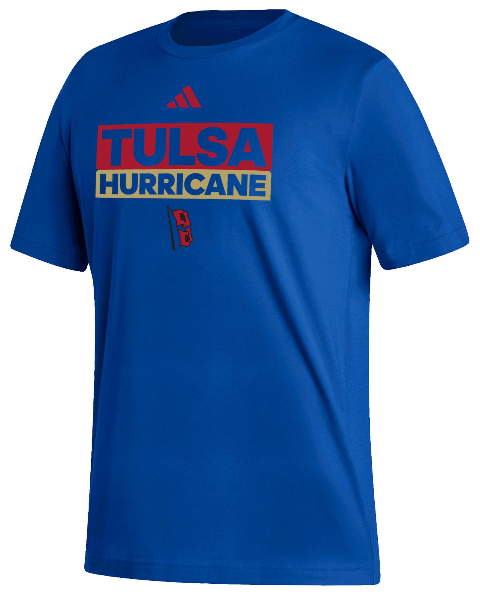 adidas Men's Tulsa Golden Hurricane Royal Fresh Training Short Sleeve T-Shirt product image