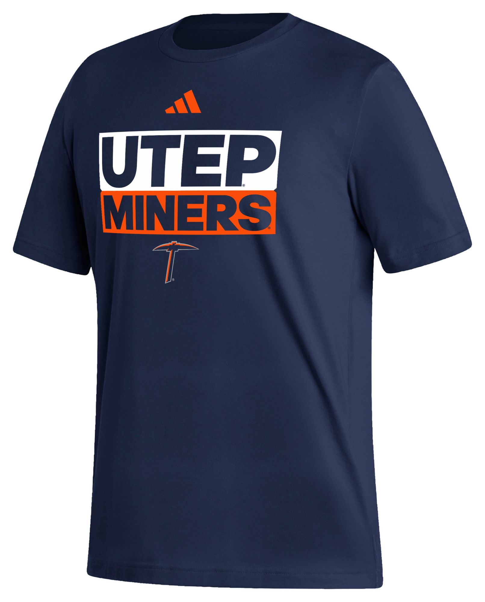 adidas Men's UTEP Miners Navy Fresh Training Short Sleeve T-Shirt product image