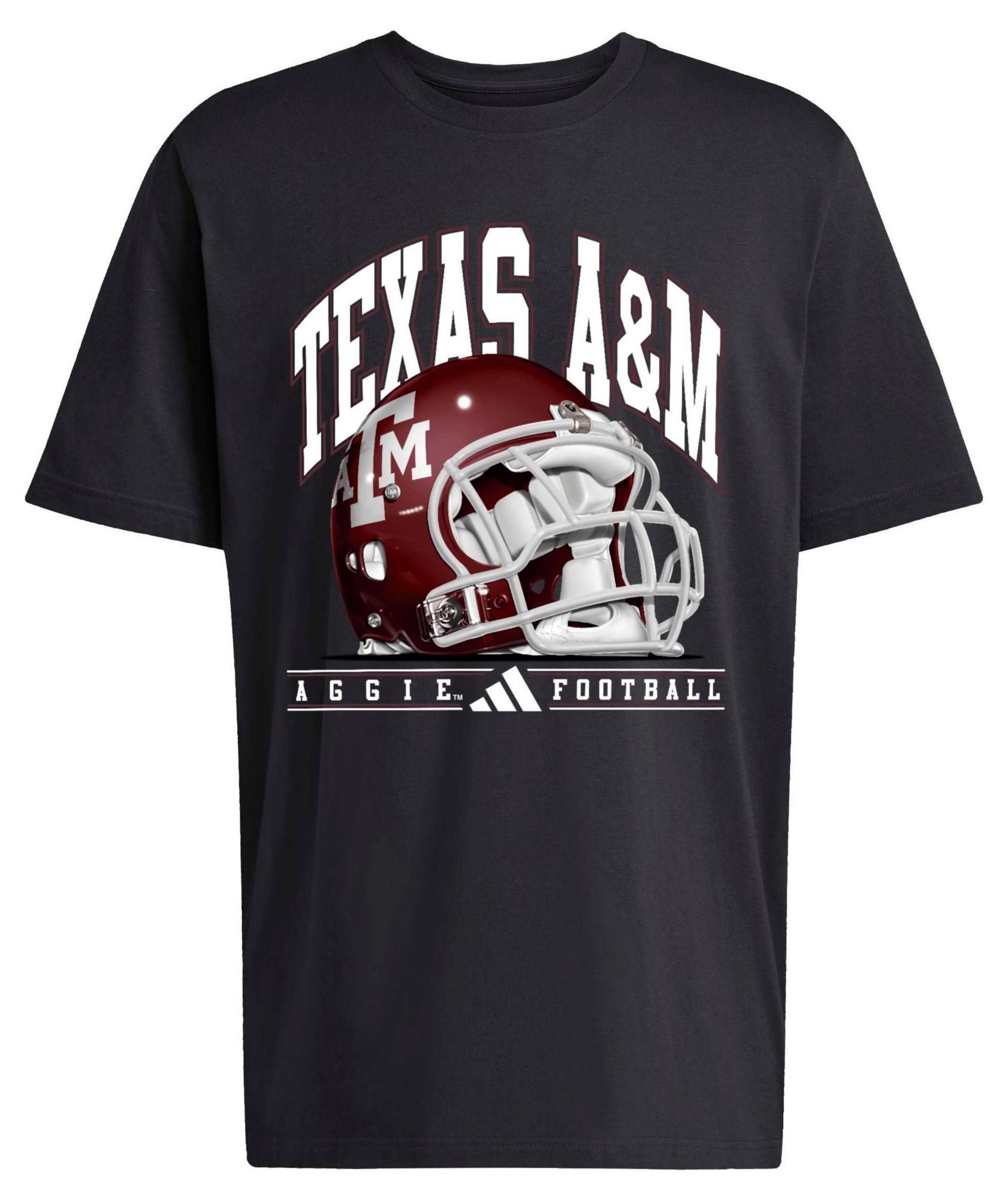 adidas Men's Texas A&M Aggies Black Football Refresh T-Shirt product image