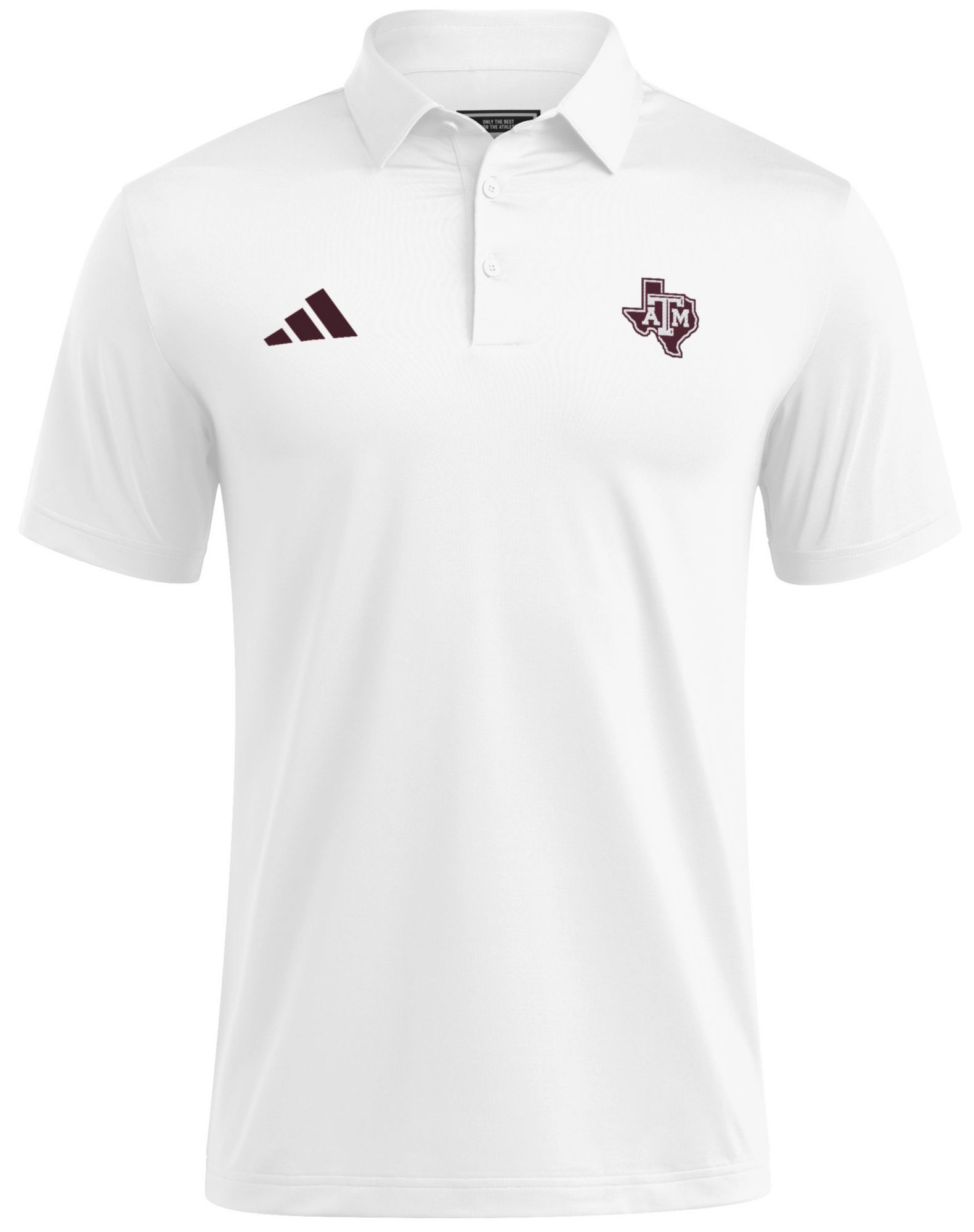 adidas Men's Texas A&M Aggies White Ultimate365 Mesh Polo product image