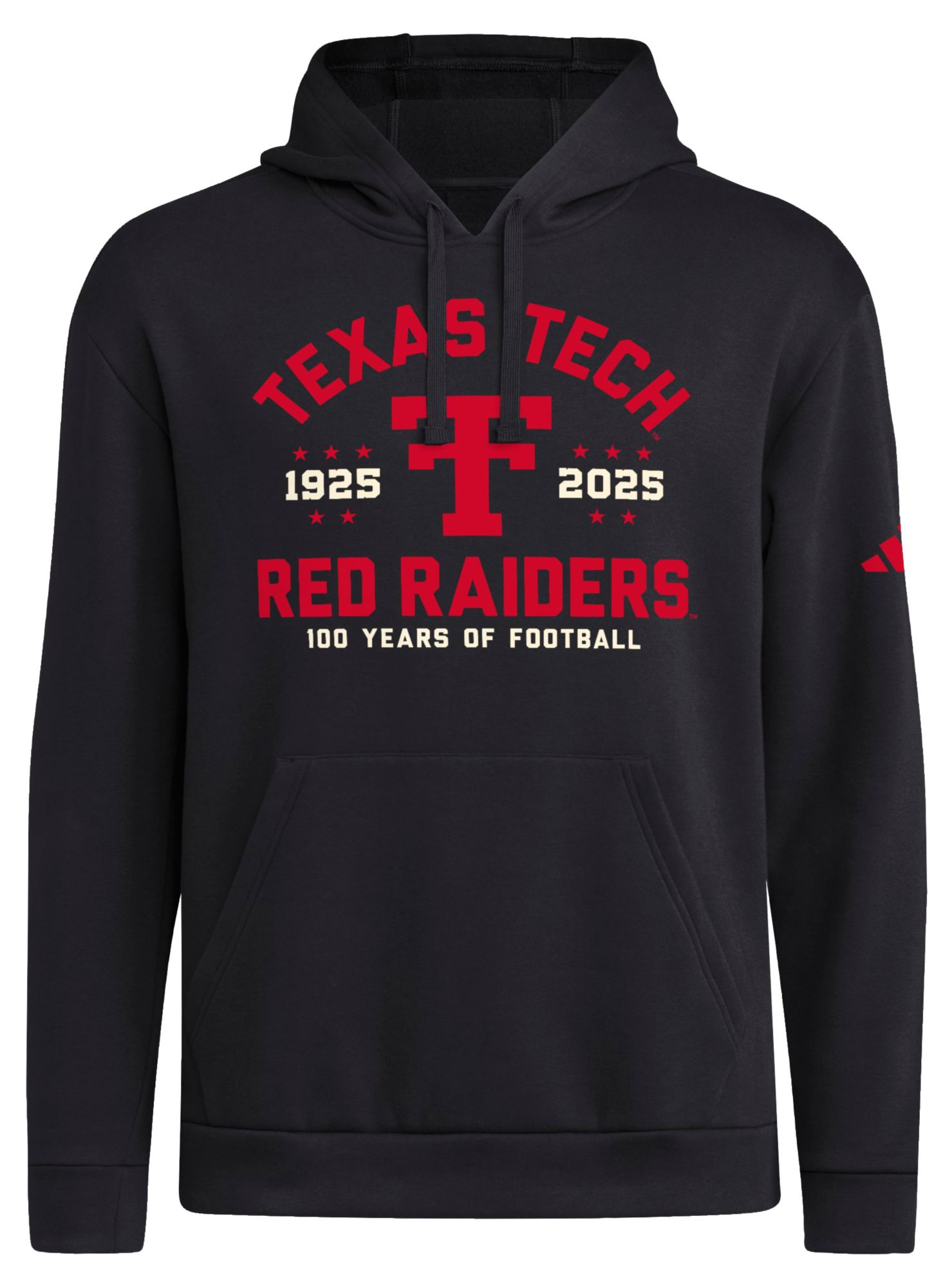 adidas Men's Texas Tech Red Raiders Black 100 Anniversary Fleece Pullover Hoodie product image
