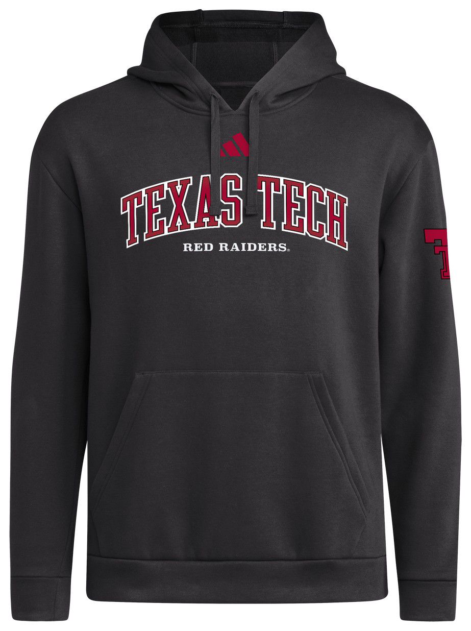adidas Men's Texas Tech Red Raiders Black Seasonal Vault Faded Dreams Fleece Pullover Hoodie product image