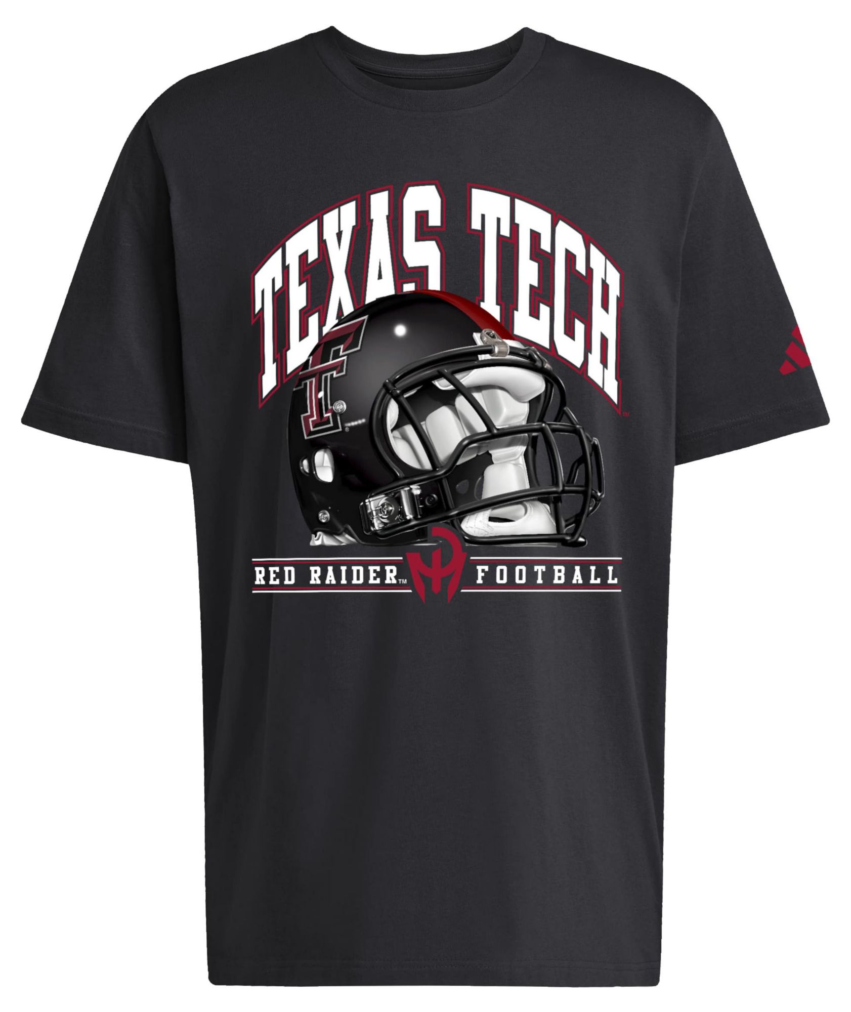 adidas Men's Texas Tech Red Raiders Black Football Refresh T-Shirt product image
