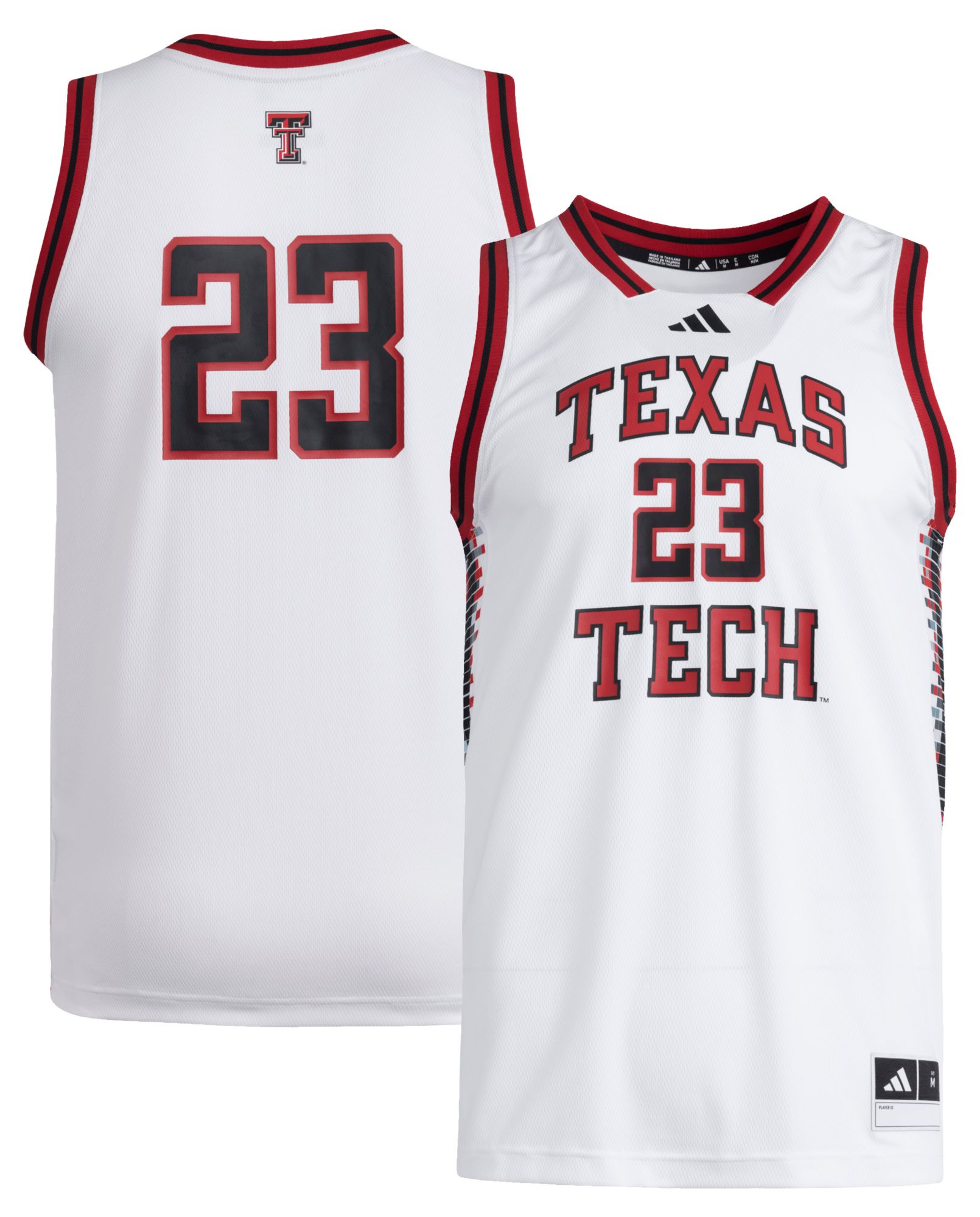 adidas Men's Texas Tech Red Raiders White Swingman Basketball Jersey product image