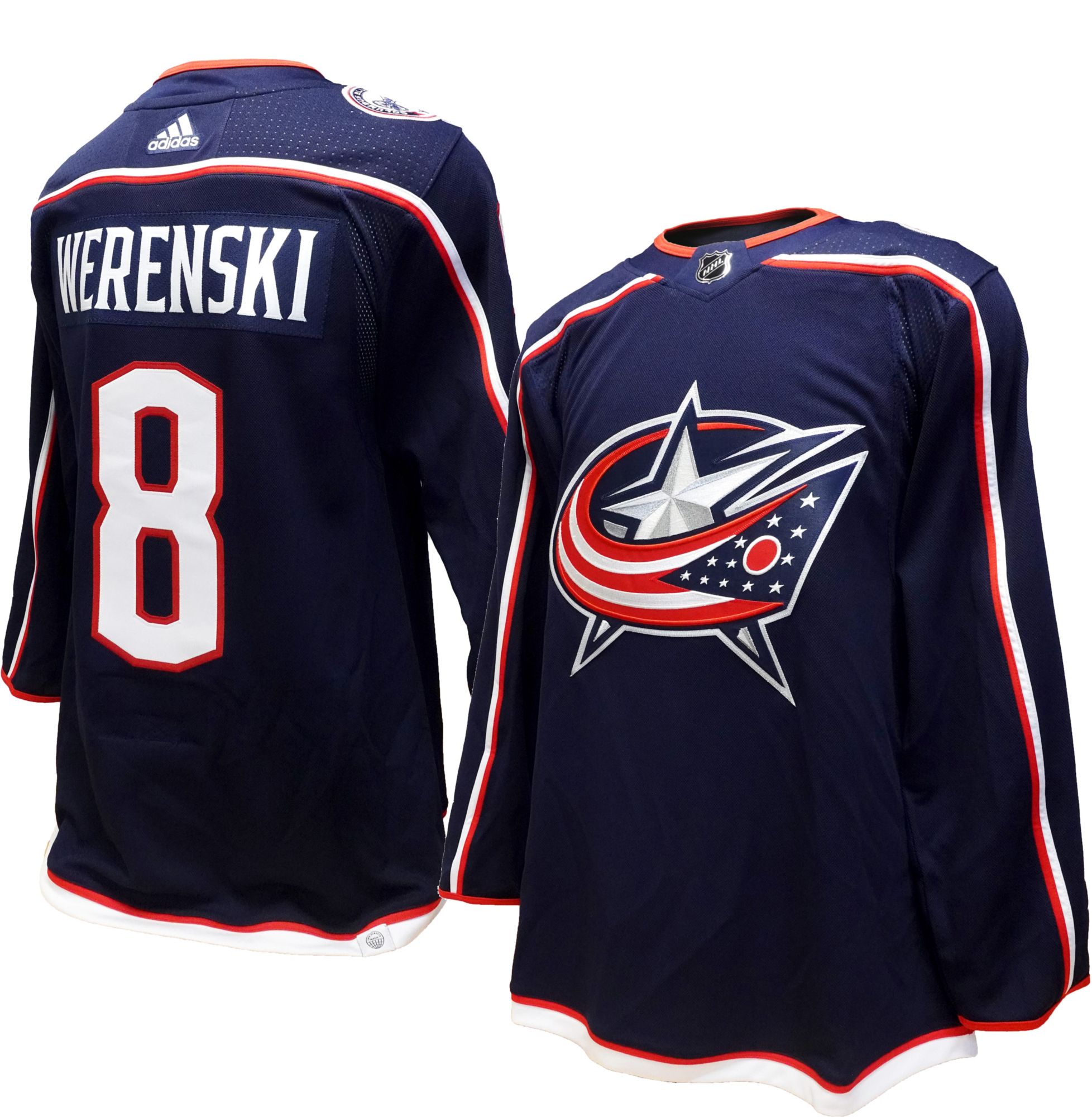adidas Men's Columbus Blue Jackets Zach Werenski #8 Navy Premium Authentic Home Jersey product image
