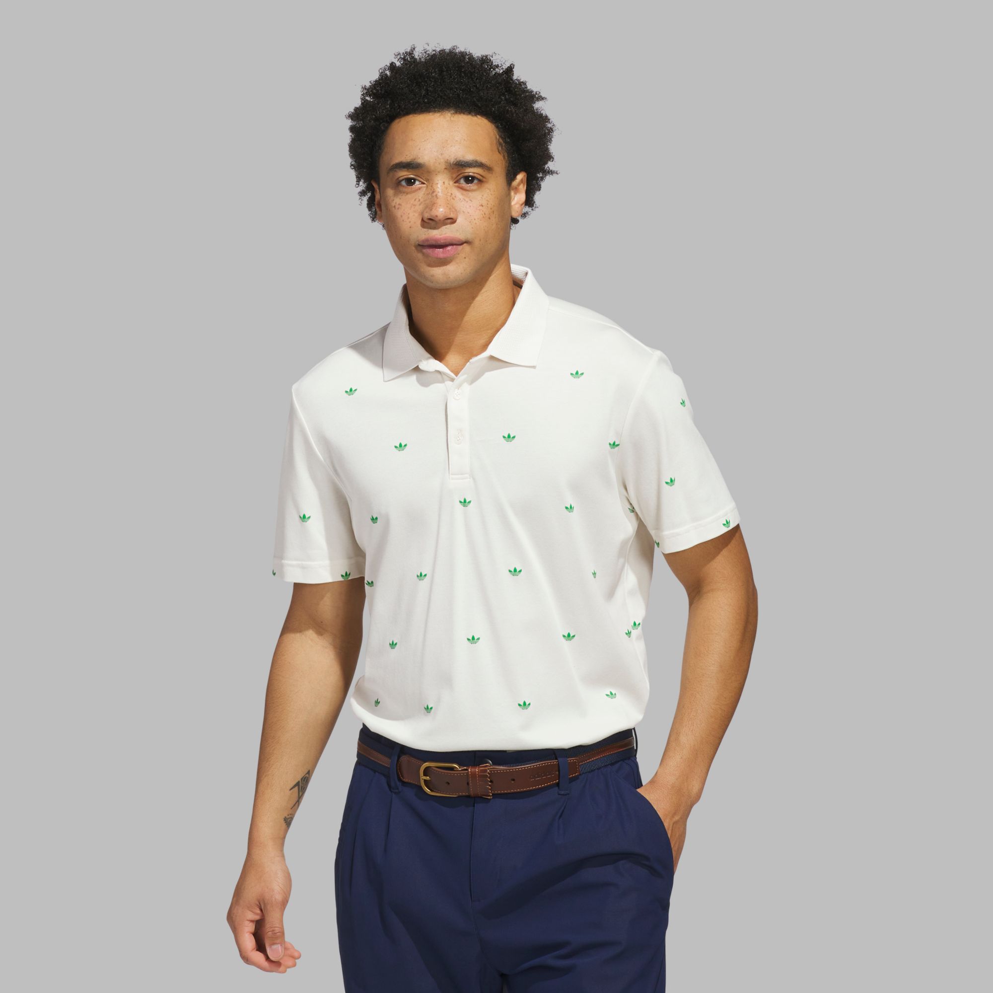 adidas Originals Men's Printed Trefoil Golf Polo product image