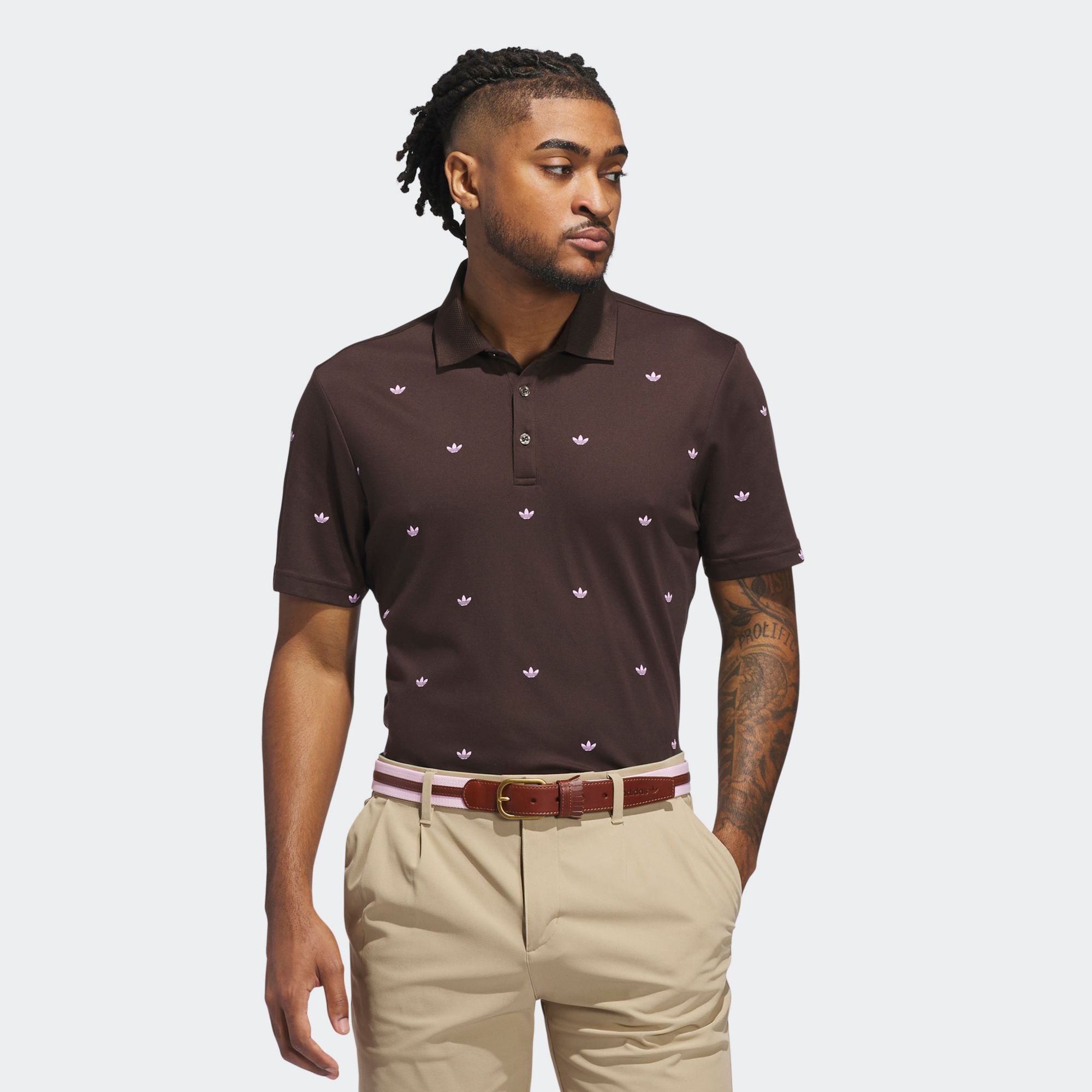 adidas Originals Men's Printed Trefoil Golf Polo product image