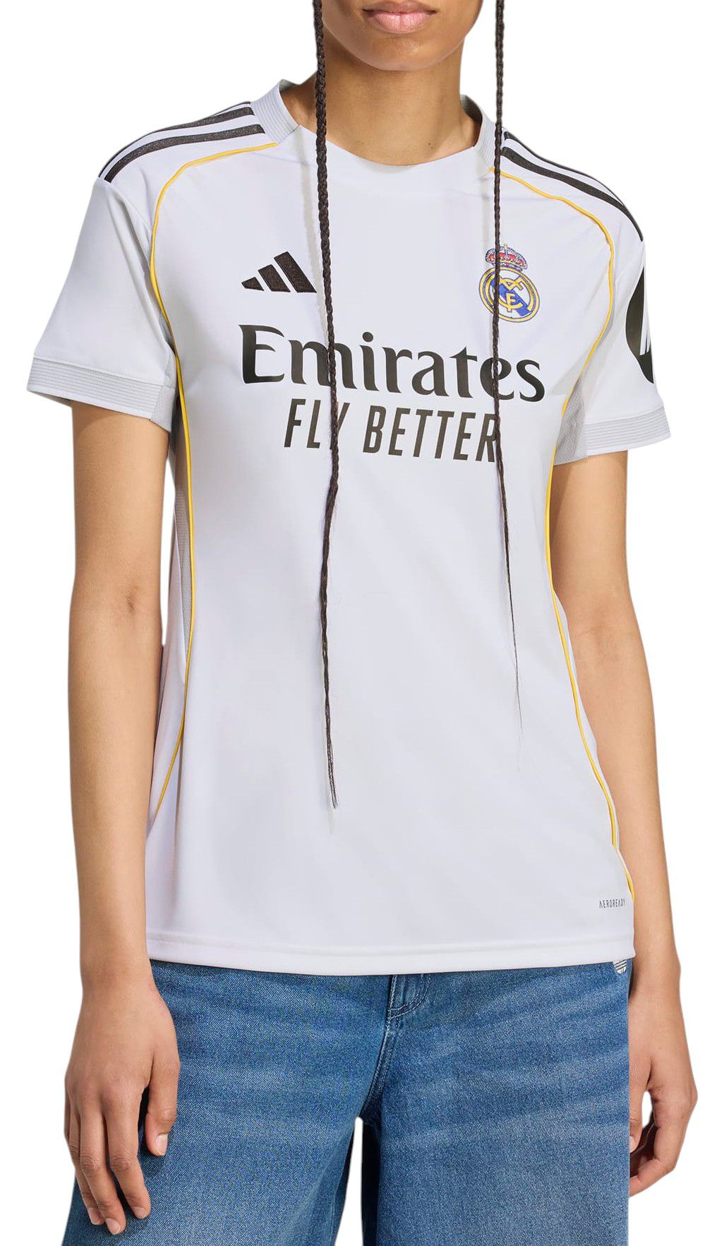 adidas Women's Real Madrid 2025 White Home Replica Jersey product image