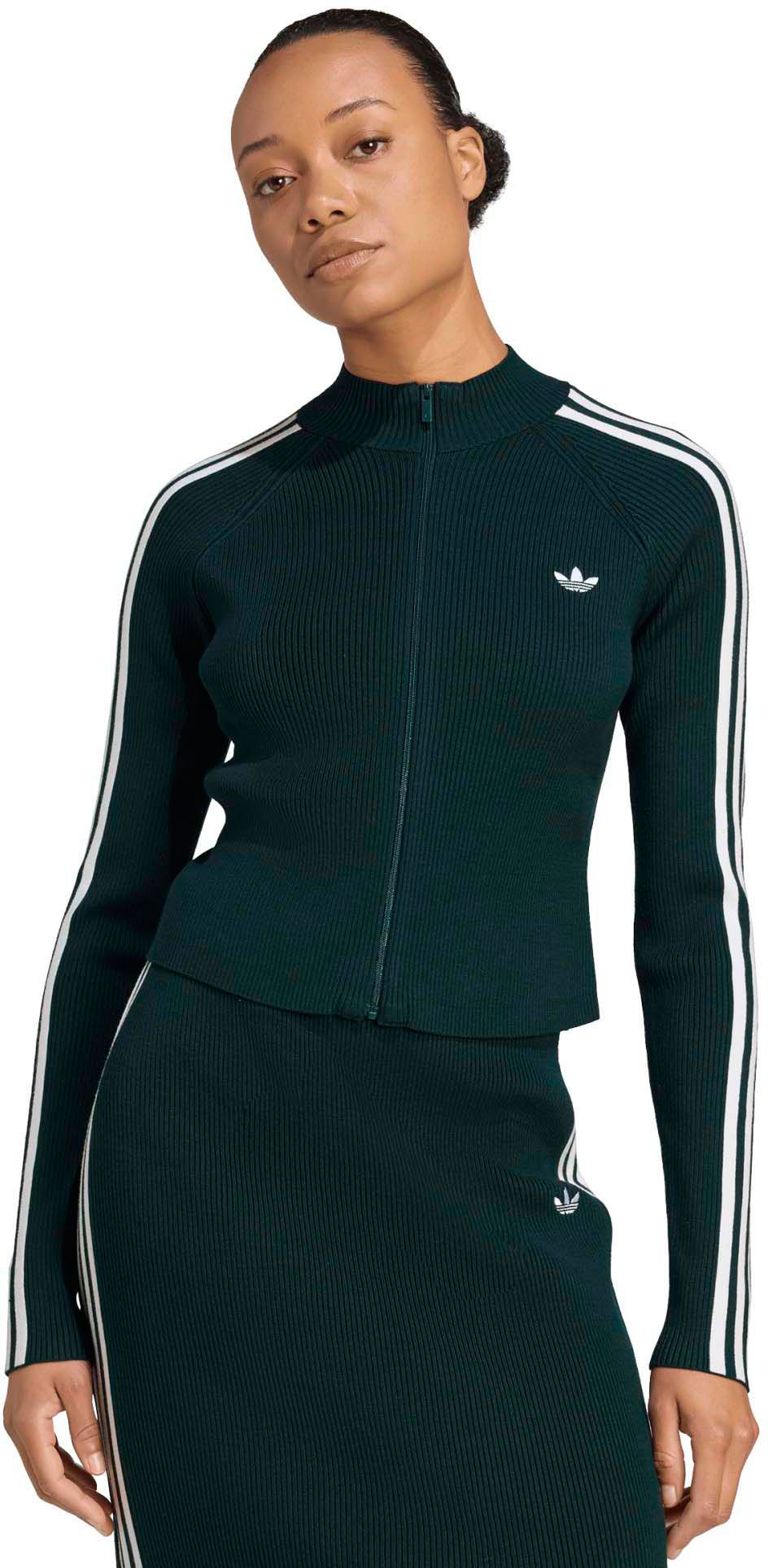 adidas Originals Women's Adicolor 3-Stripes Slim Knit Track Top product image