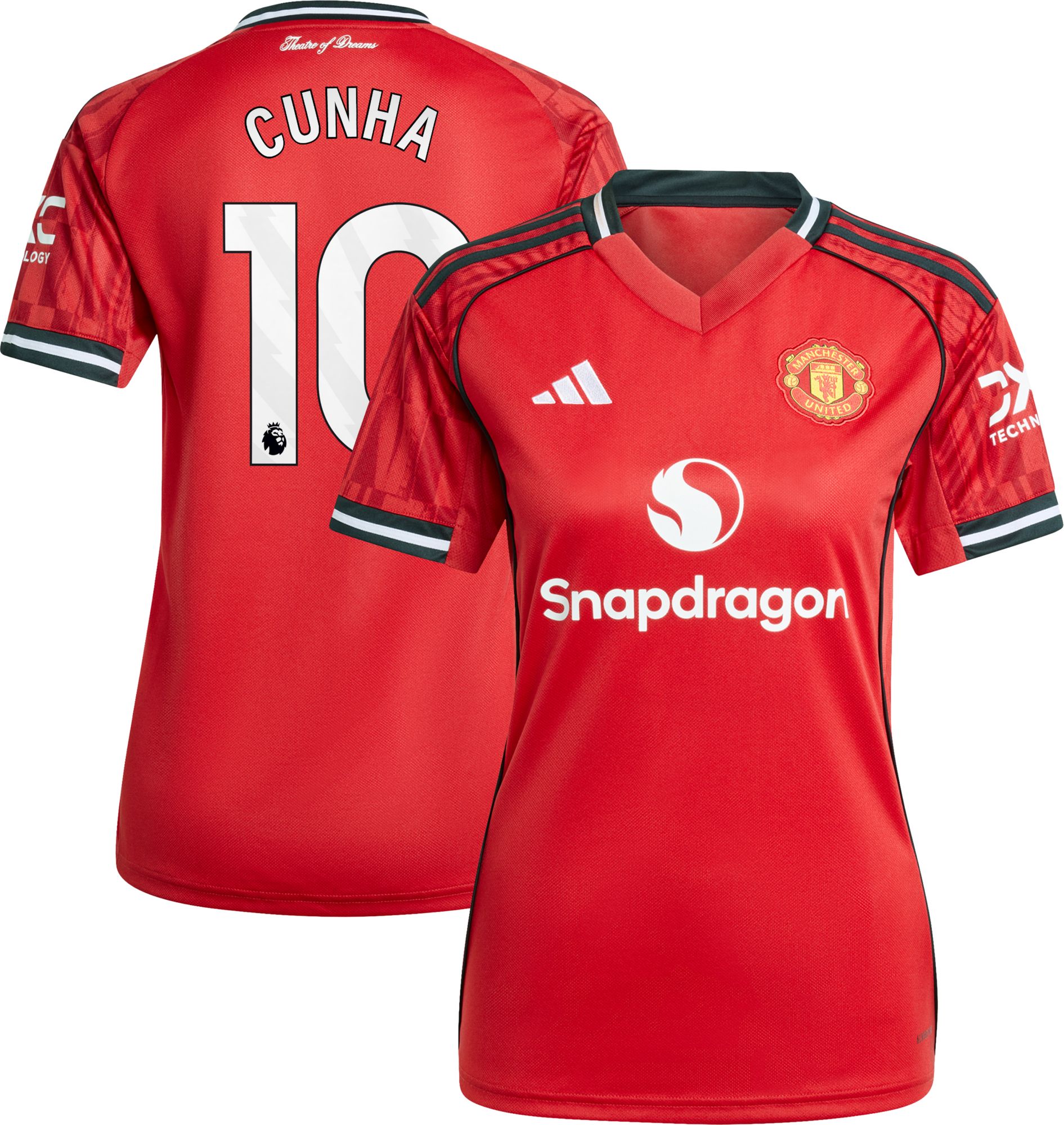 adidas Women's Manchester United #10 Matheus Cunha 2025-26 Home Replica Jersey product image