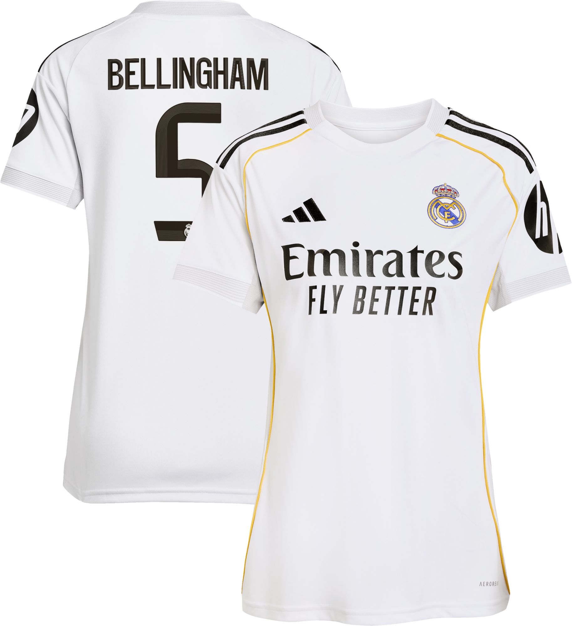 adidas Women's Real Madrid Jude Bellingham #5 Home Replica Jersey product image