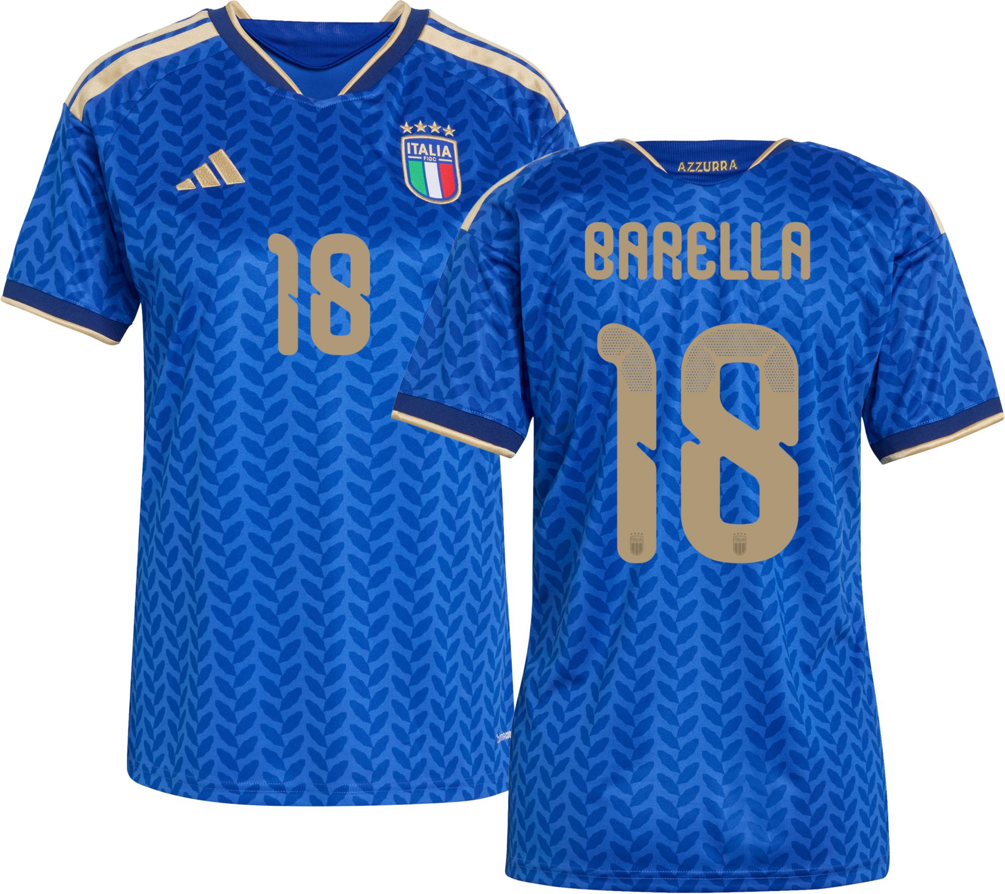 adidas Women's Italy Nicolo Barella #18 2026 Home Replica Jersey product image