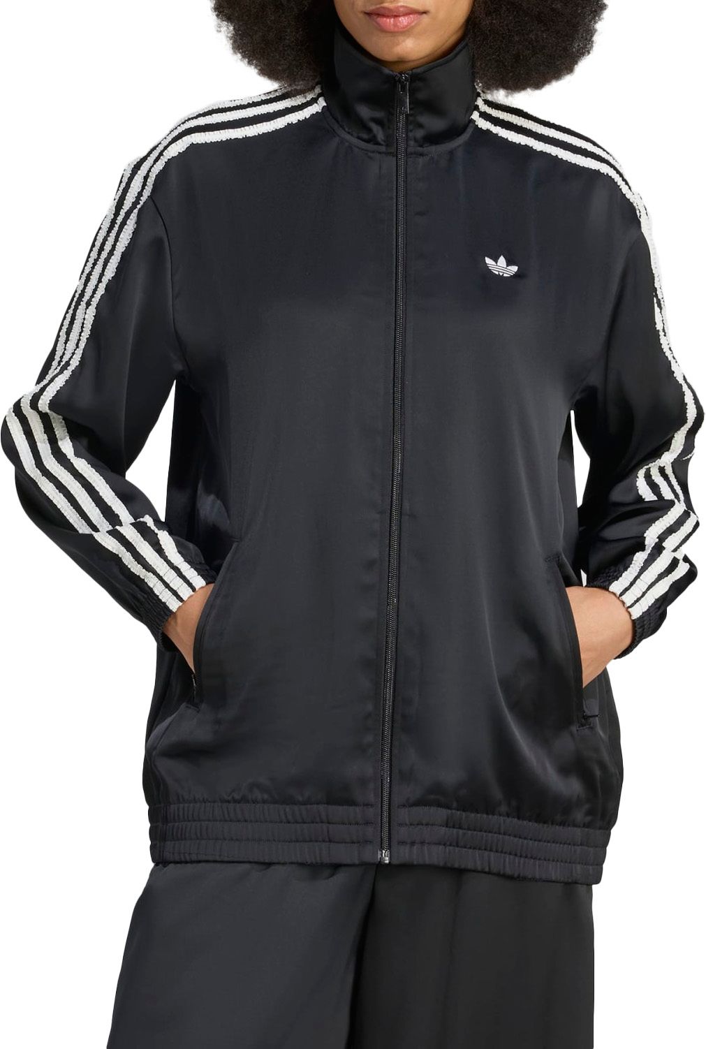 adidas Originals Women's Satin Firebird Ruffle Track Top product image