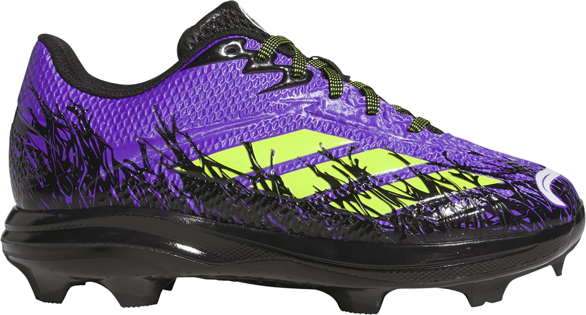 adidas Kids' Marvel adizero Electric 2.0 Venom TPU Baseball Cleats product image