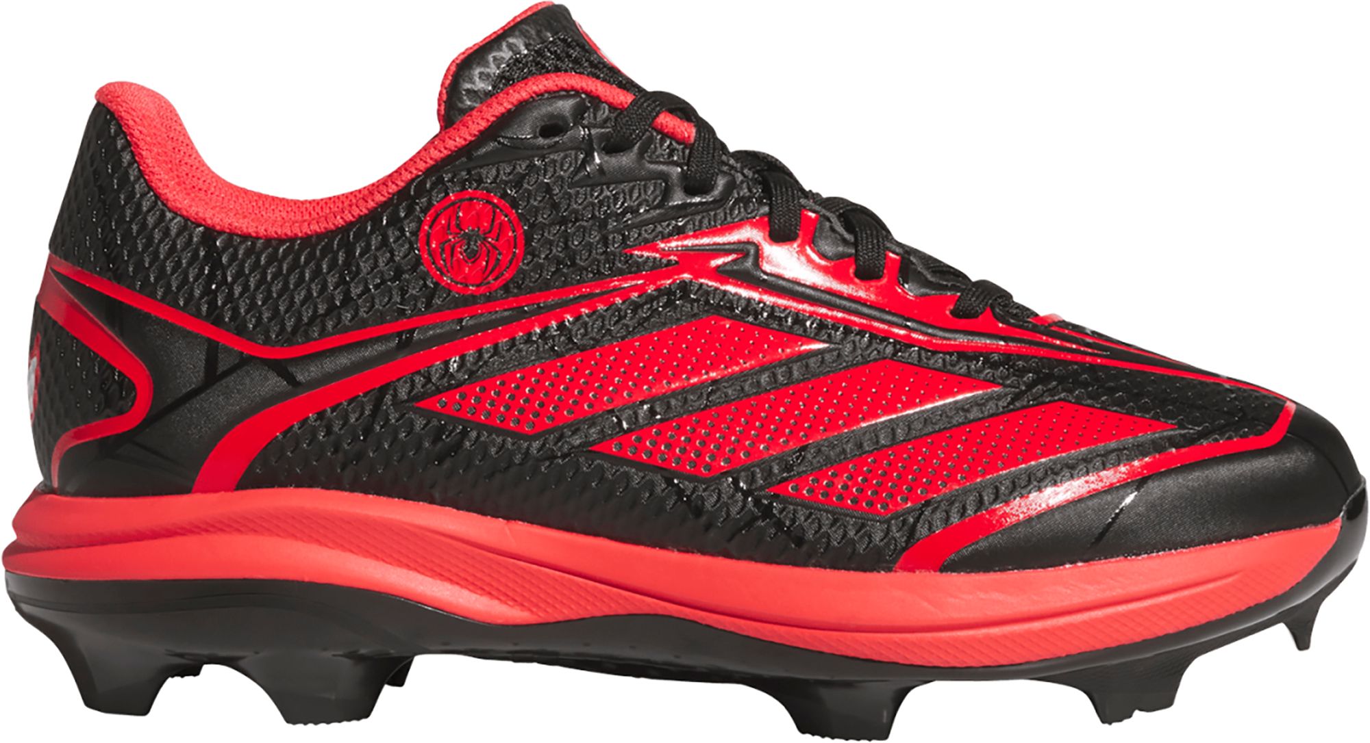 adidas Kids' Marvel adizero Electric 2.0 Miles Morales TPU Baseball Cleats product image