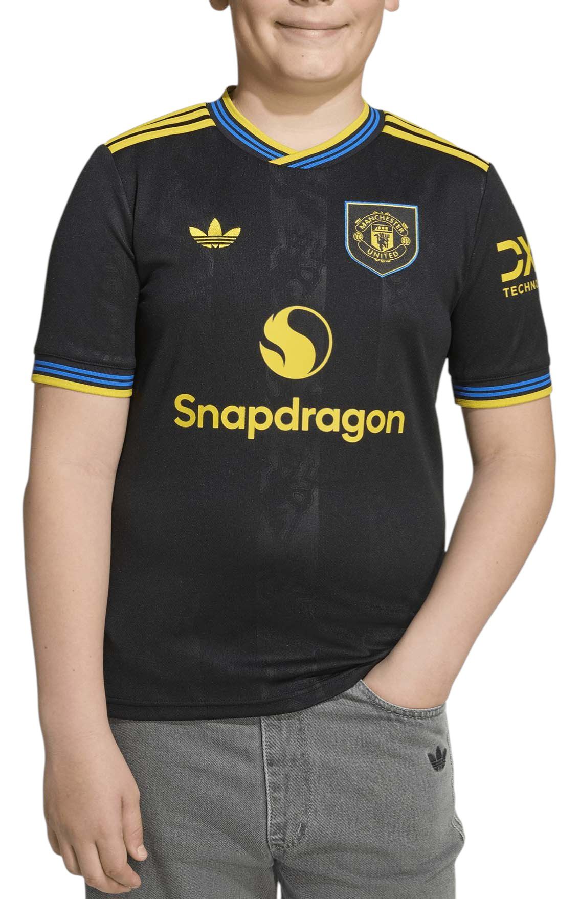 adidas Youth Manchester United 2025 Black Third Replica Jersey product image