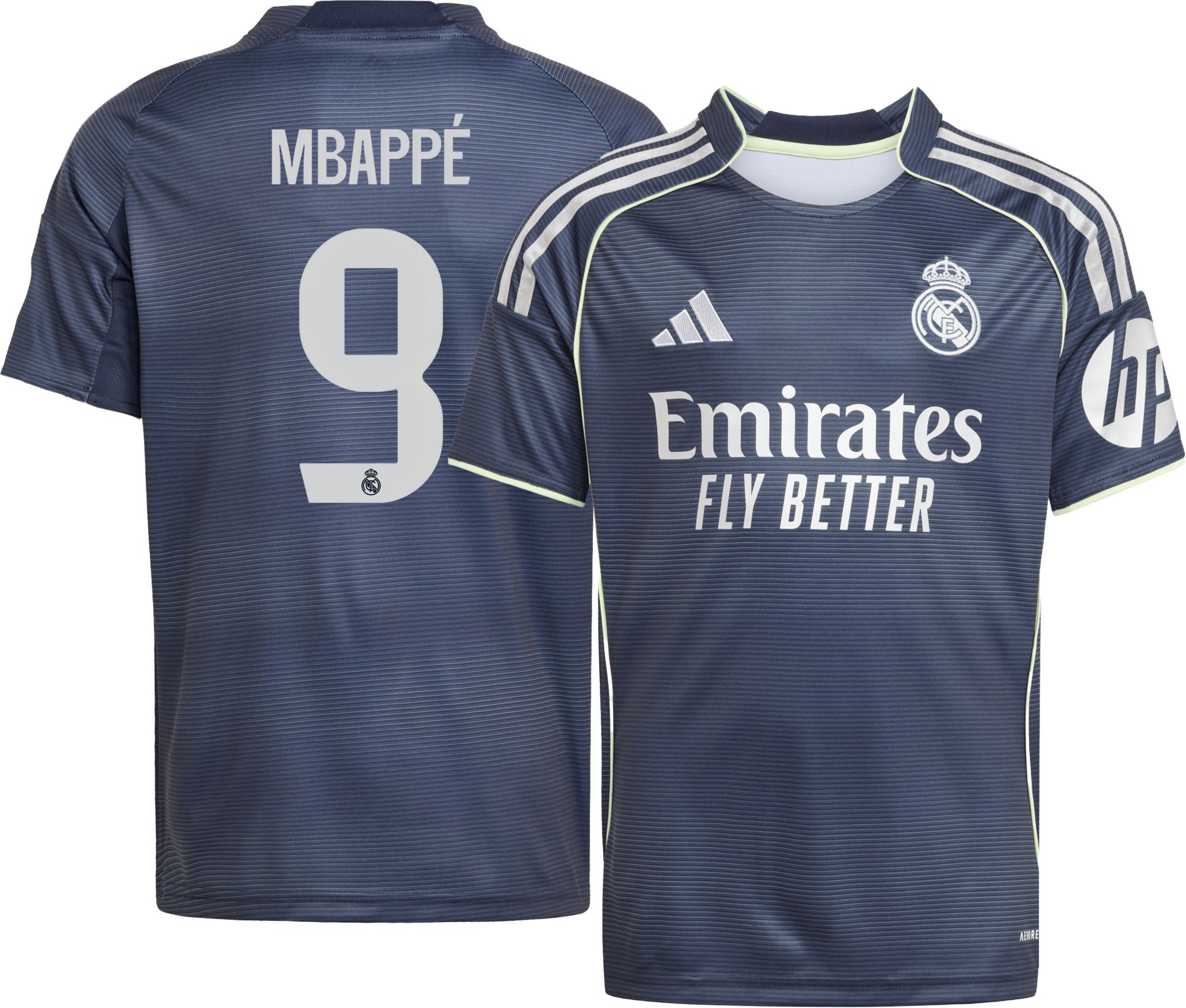 adidas Youth Real Madrid Kylian Mbappé #9 2025 Away Authentic Jersey product image