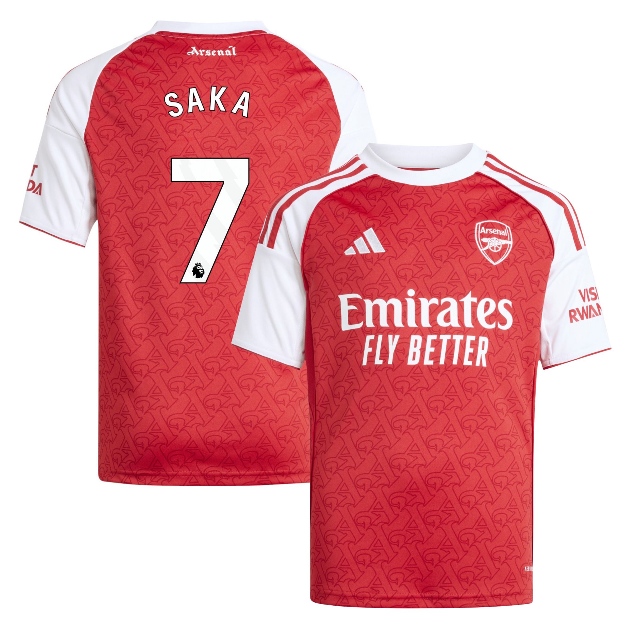 adidas Youth Arsenal Bukayo Saka #7 2025 Home Replica Jersey product image