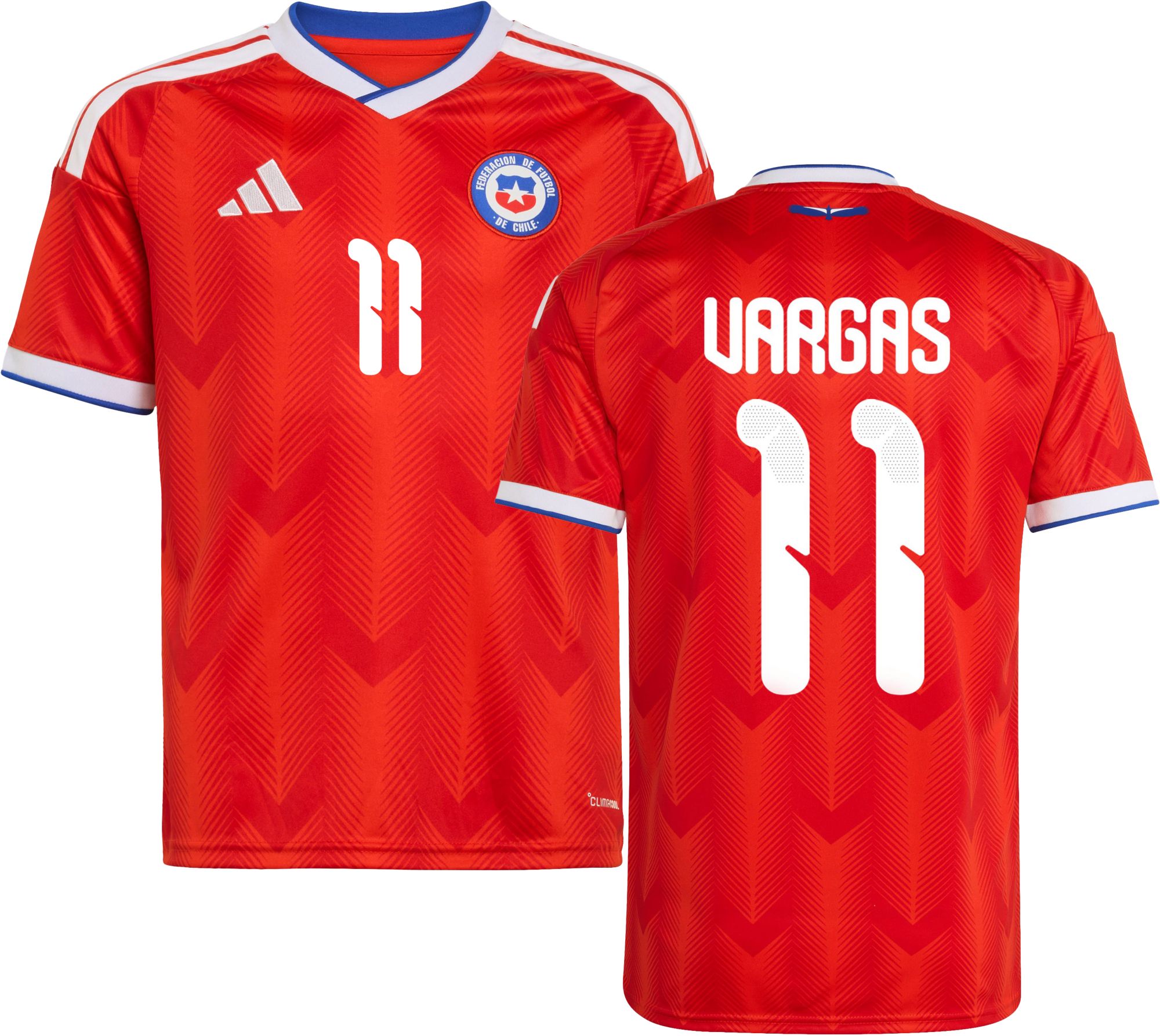 adidas Youth Chile Eduardo Vargas #11 2026 Home Replica Jersey product image