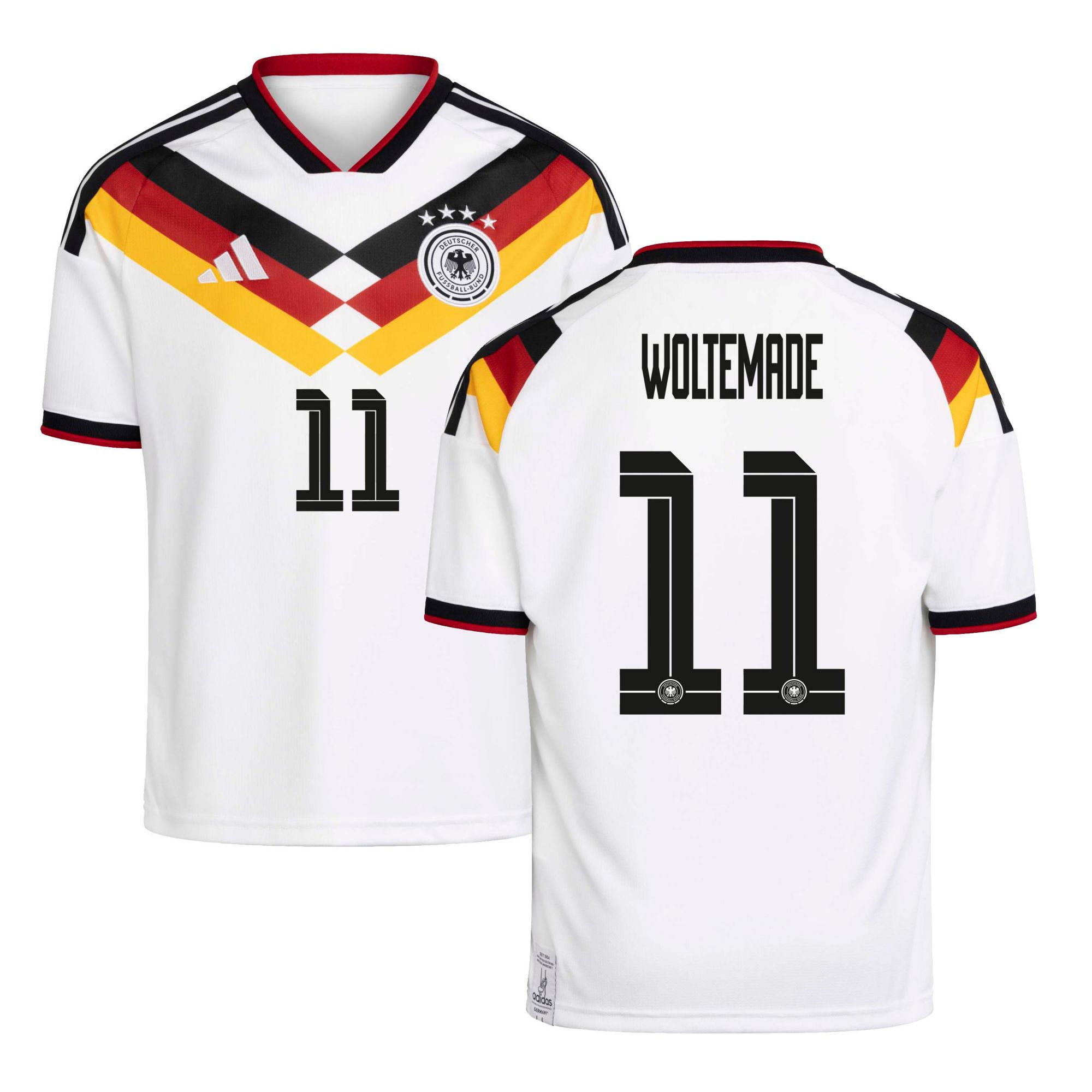 adidas Youth Germany Nick Woltemade #11 2026 Home Replica Jersey product image