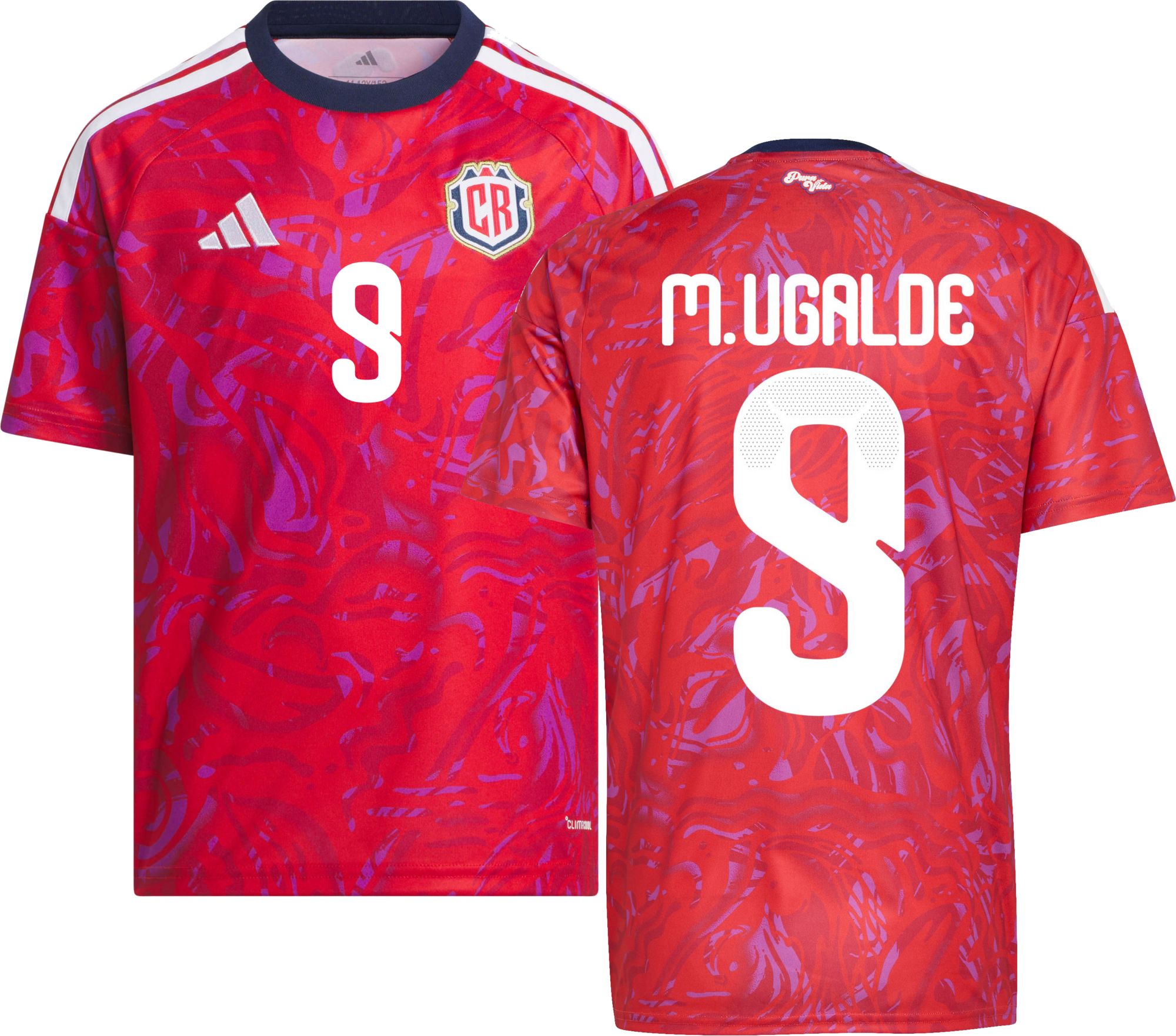adidas Youth Costa Rica Manfred Ugalde #9 2026 Home Replica Jersey product image