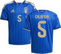 adidas Youth Italy Riccardo Calafiori #5 2026 Home Replica Jersey